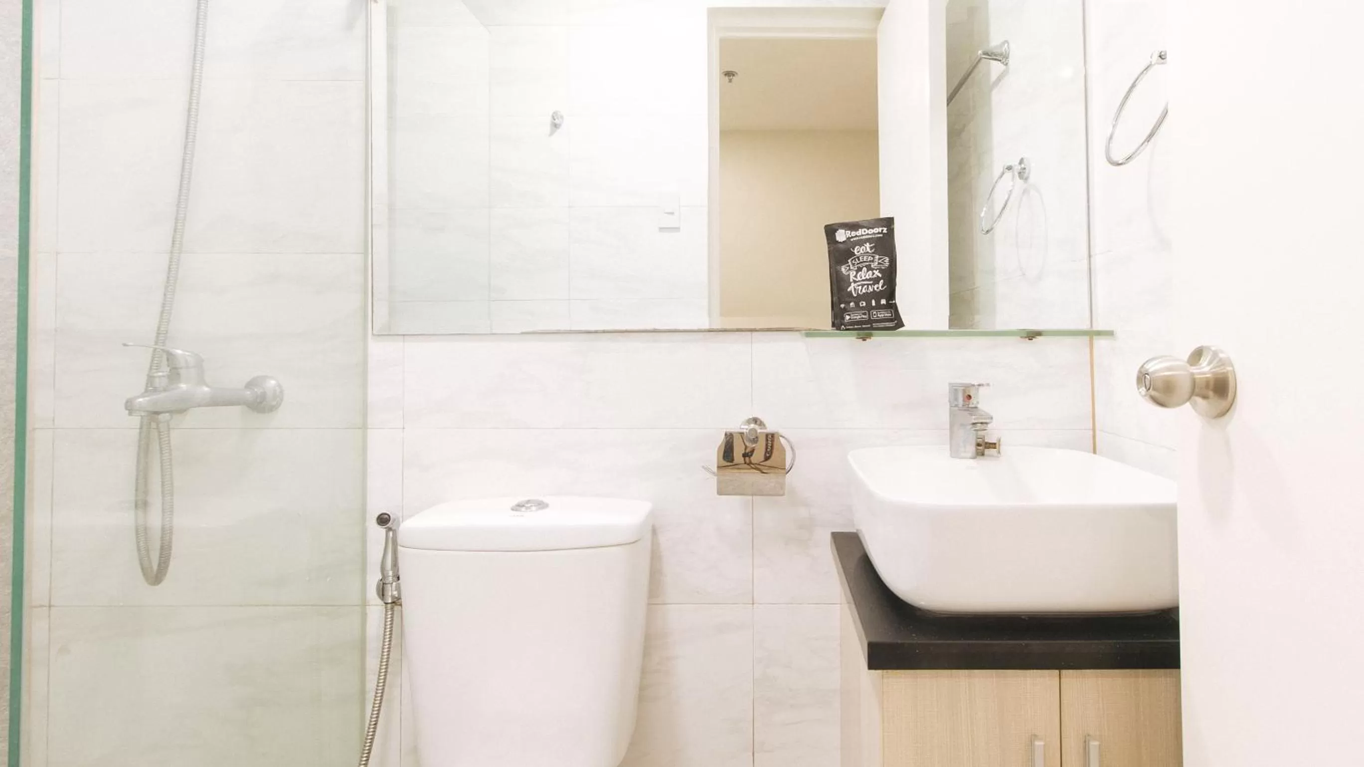 Bathroom in RedDoorz Plus at La Belle Residences Makati City