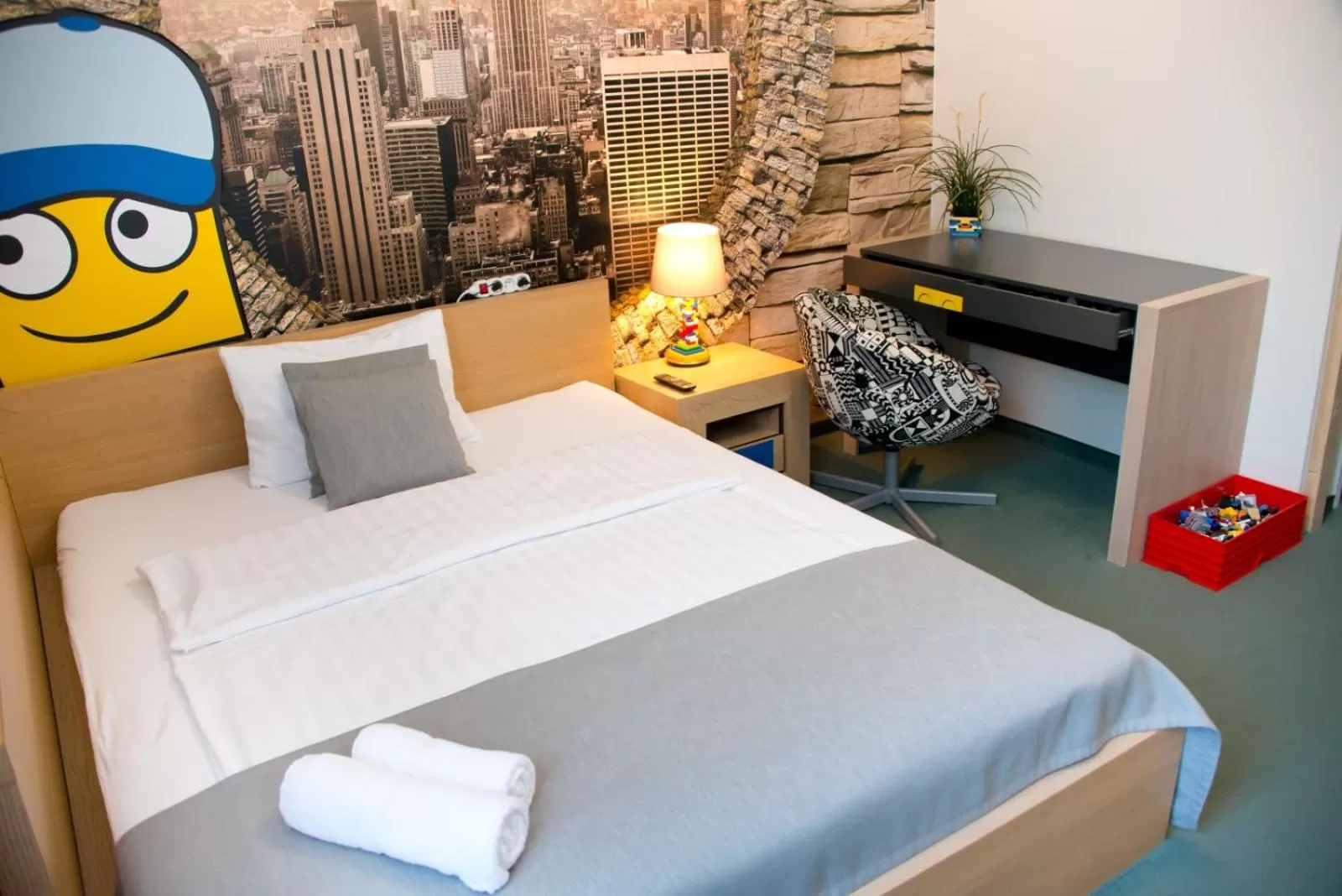 Bed in Hotel a Museum of Bricks