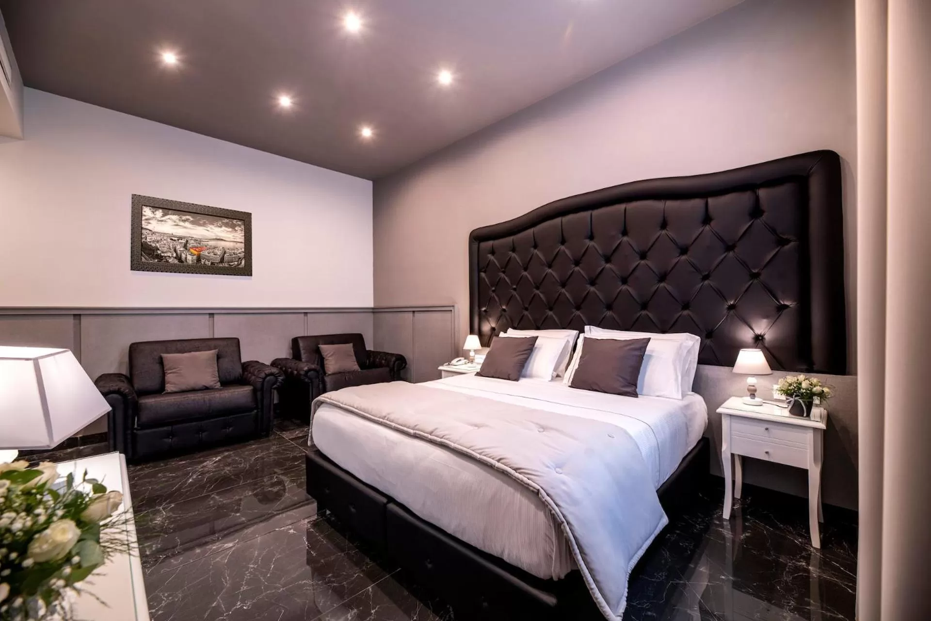 Bed in Villa Elisio Hotel & Spa