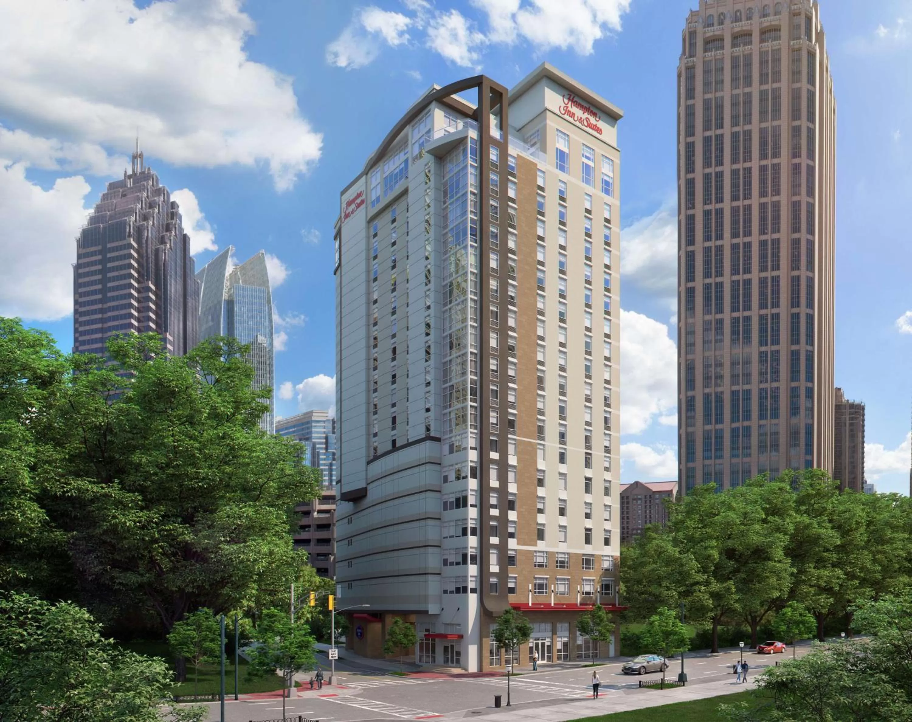 Property building in Hampton Inn & Suites Atlanta-Midtown, Ga