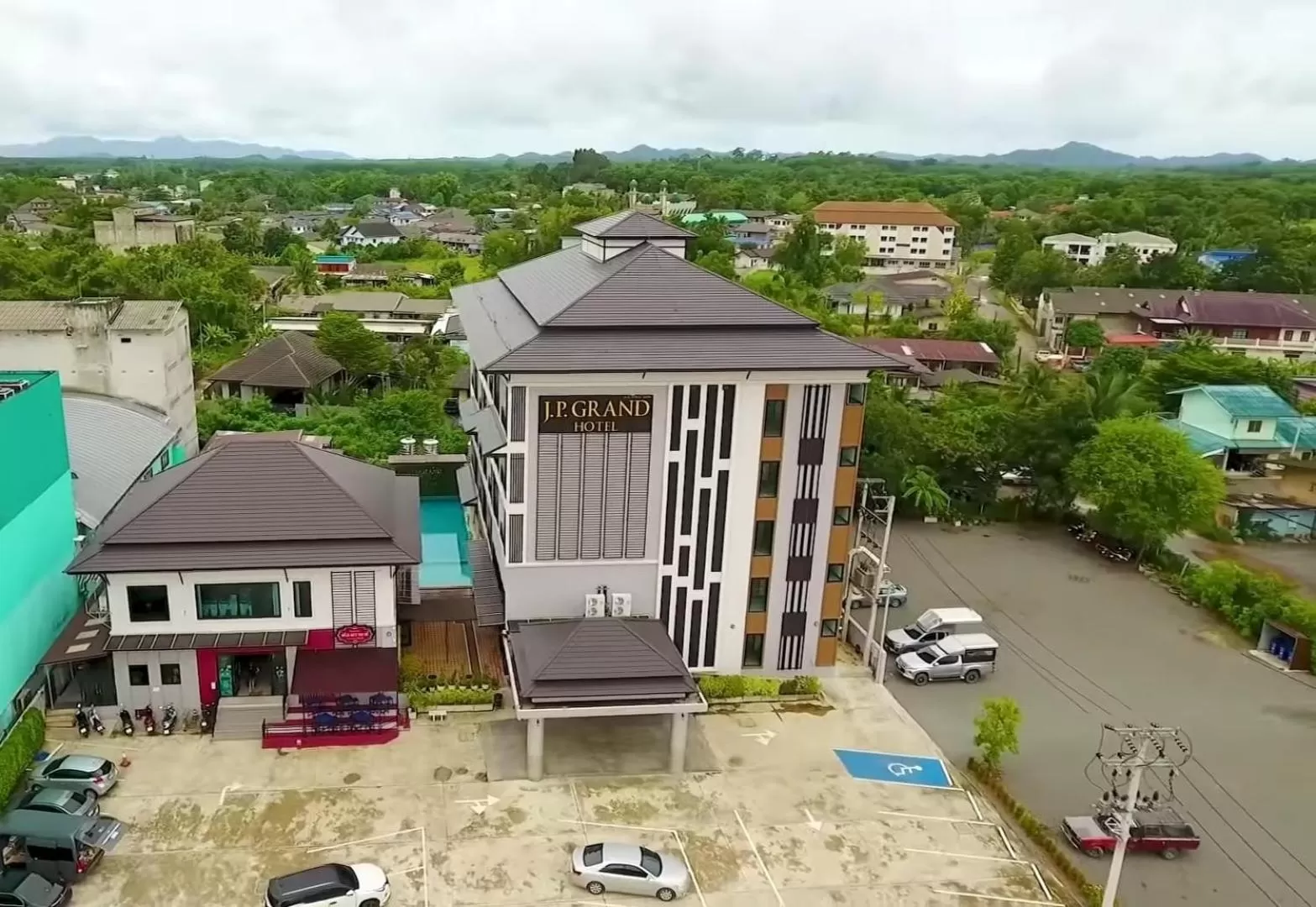 Property building, Bird's-eye View in J.P.GRAND HOTEL