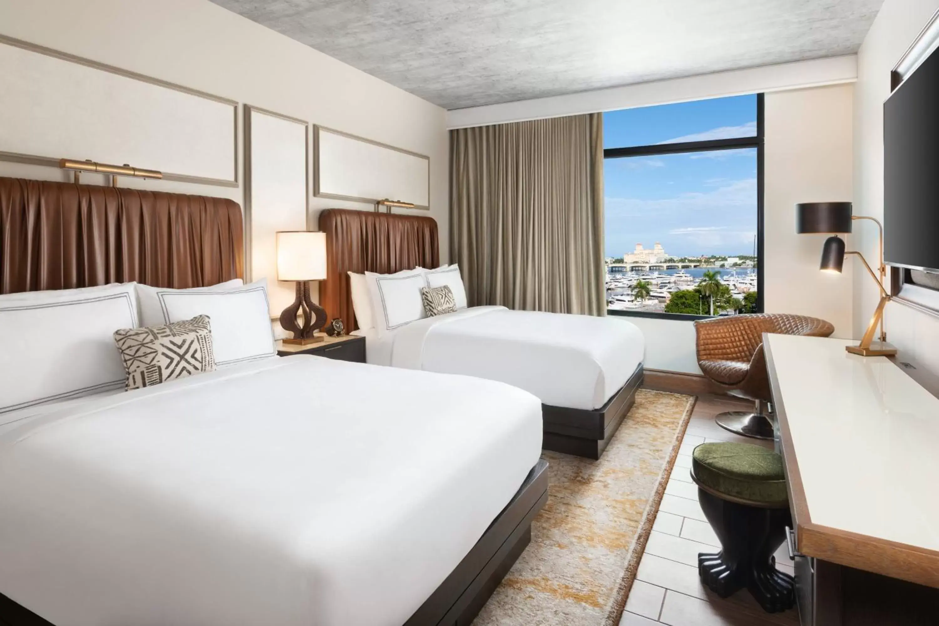 Guest room, 2 Queen, Marina view in The Ben, Autograph Collection Guest room, 2 Queen, Marina view in The Ben, Autograph Collection