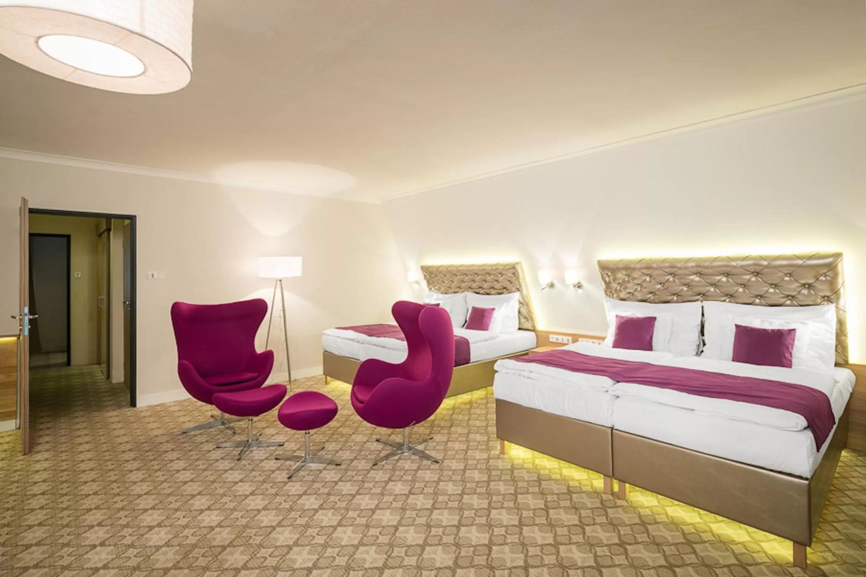 Seating area, Bed in Pytloun Wellness Hotel Harrachov