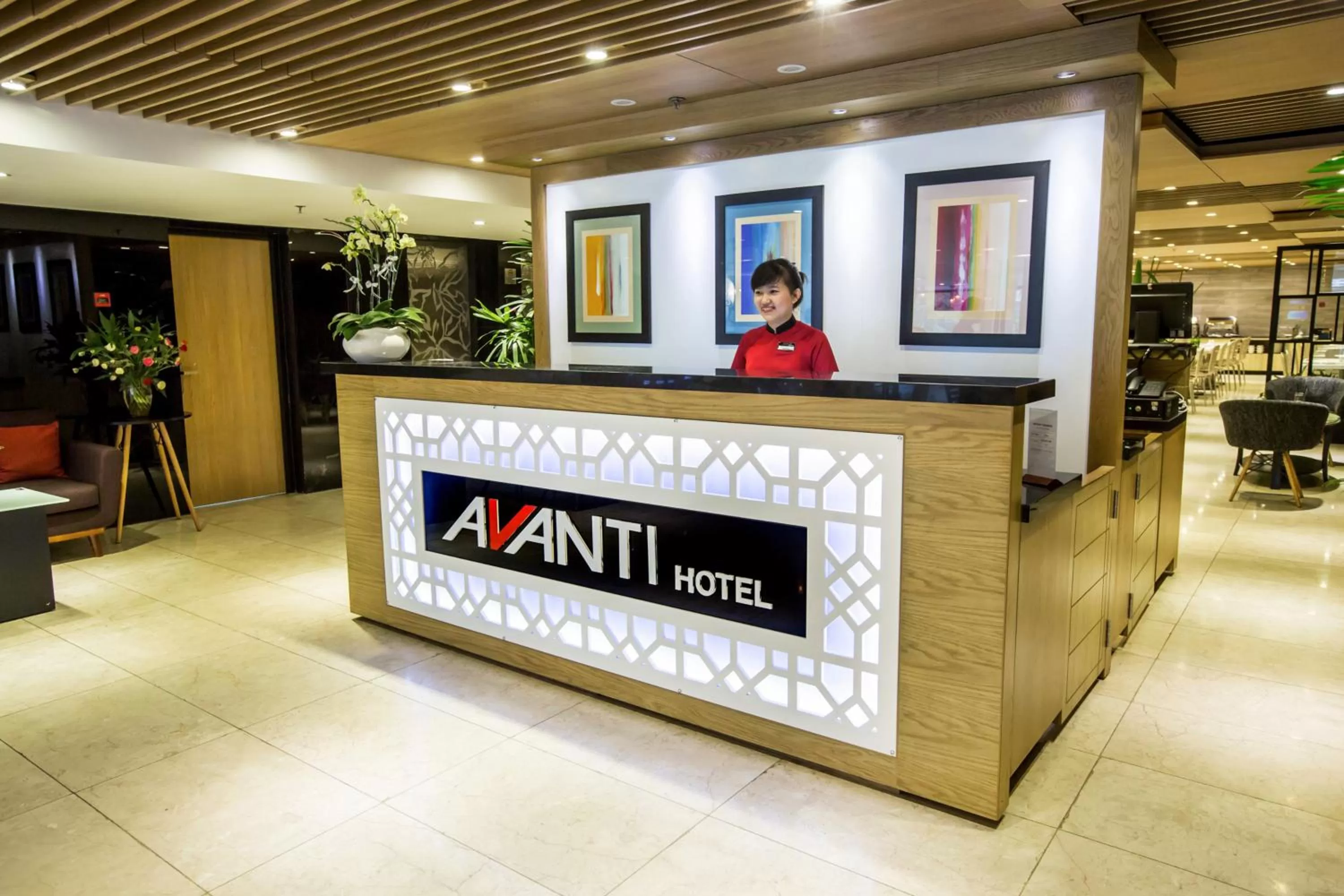 Lobby or reception in Avanti Hotel