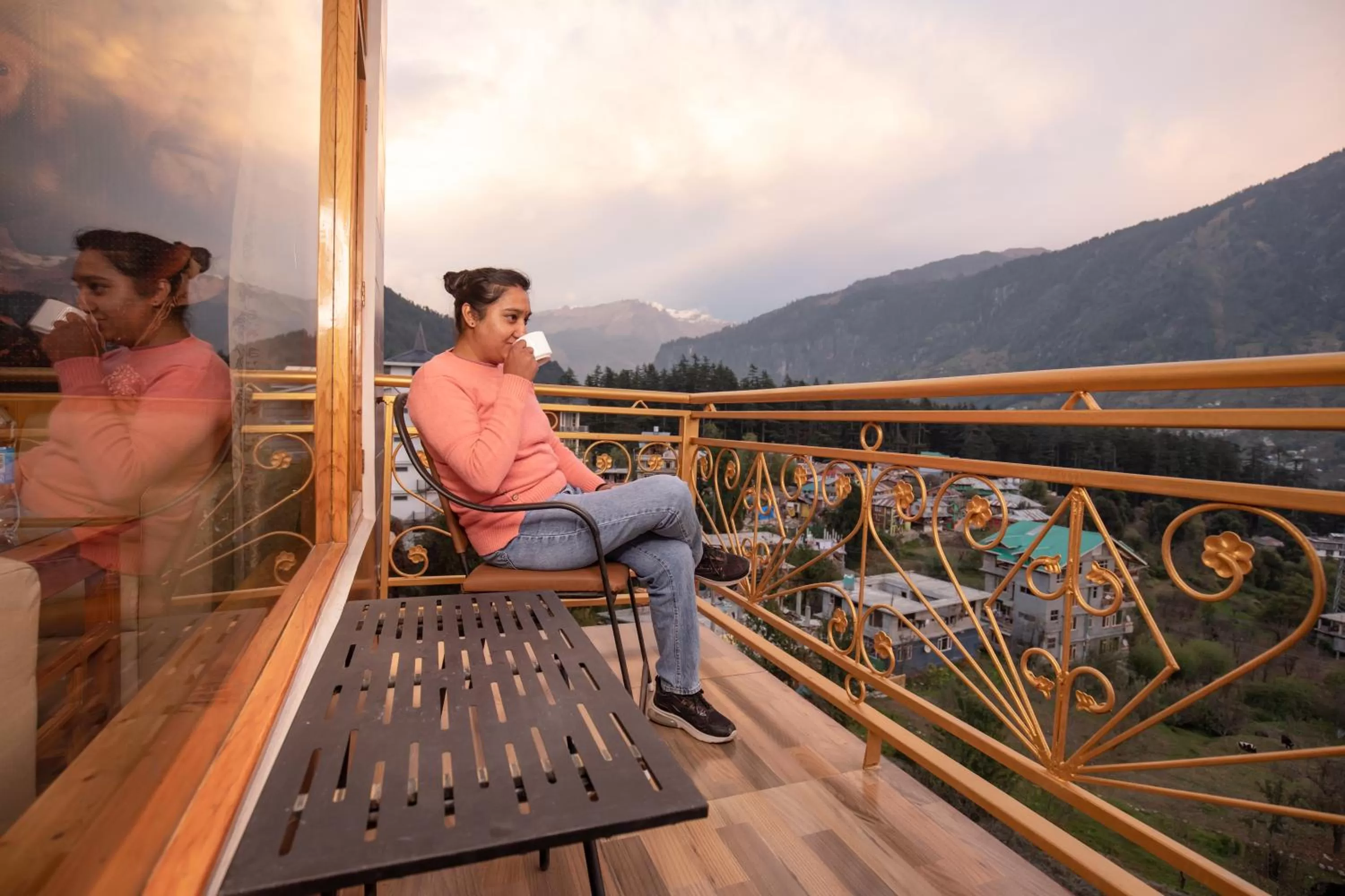 View (from property/room) in Hotel Old Smugglers with Balcony mountain view(A/C hot and Cold)