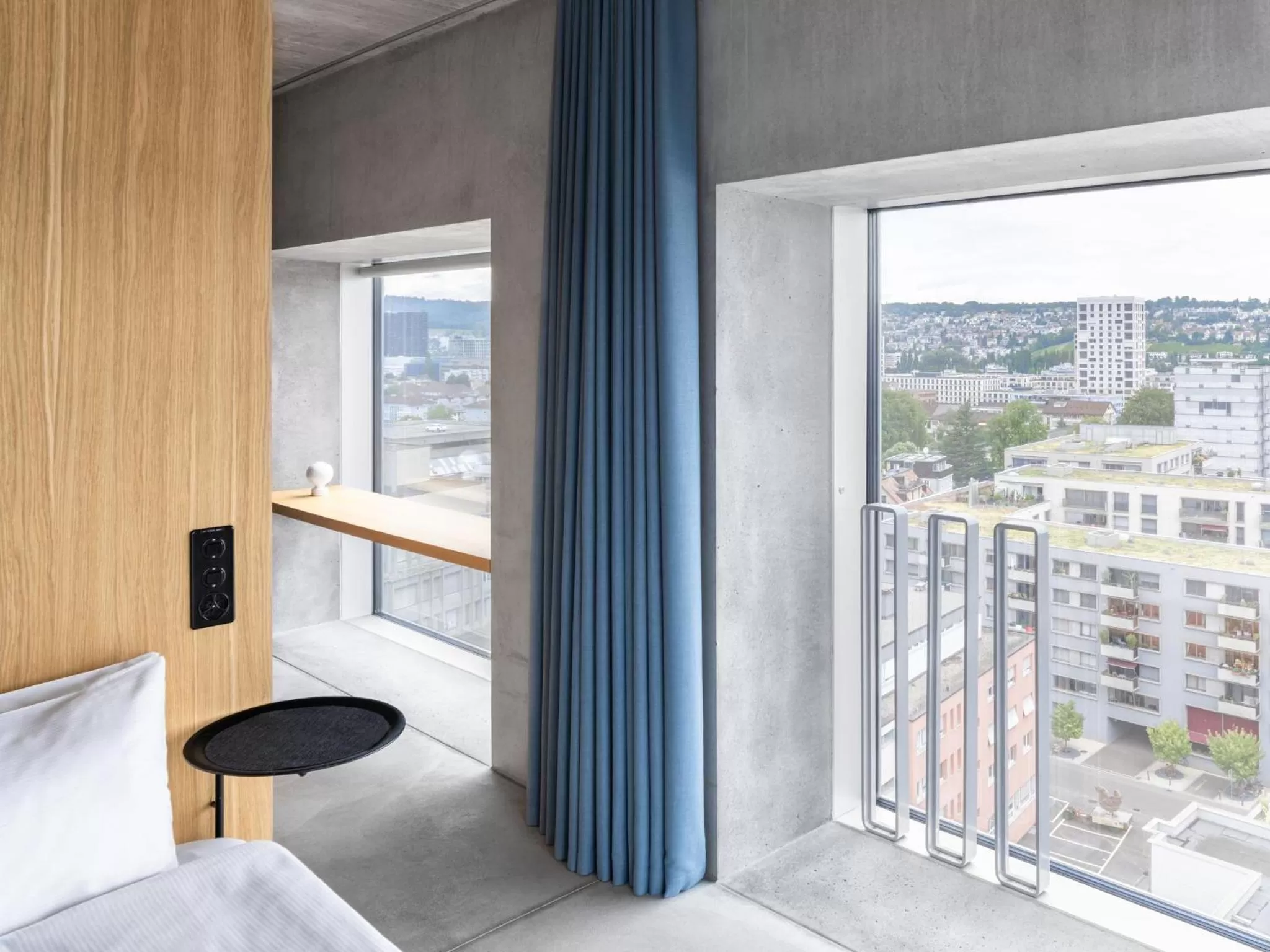 City view, Bed in Placid Hotel Design & Lifestyle Zurich