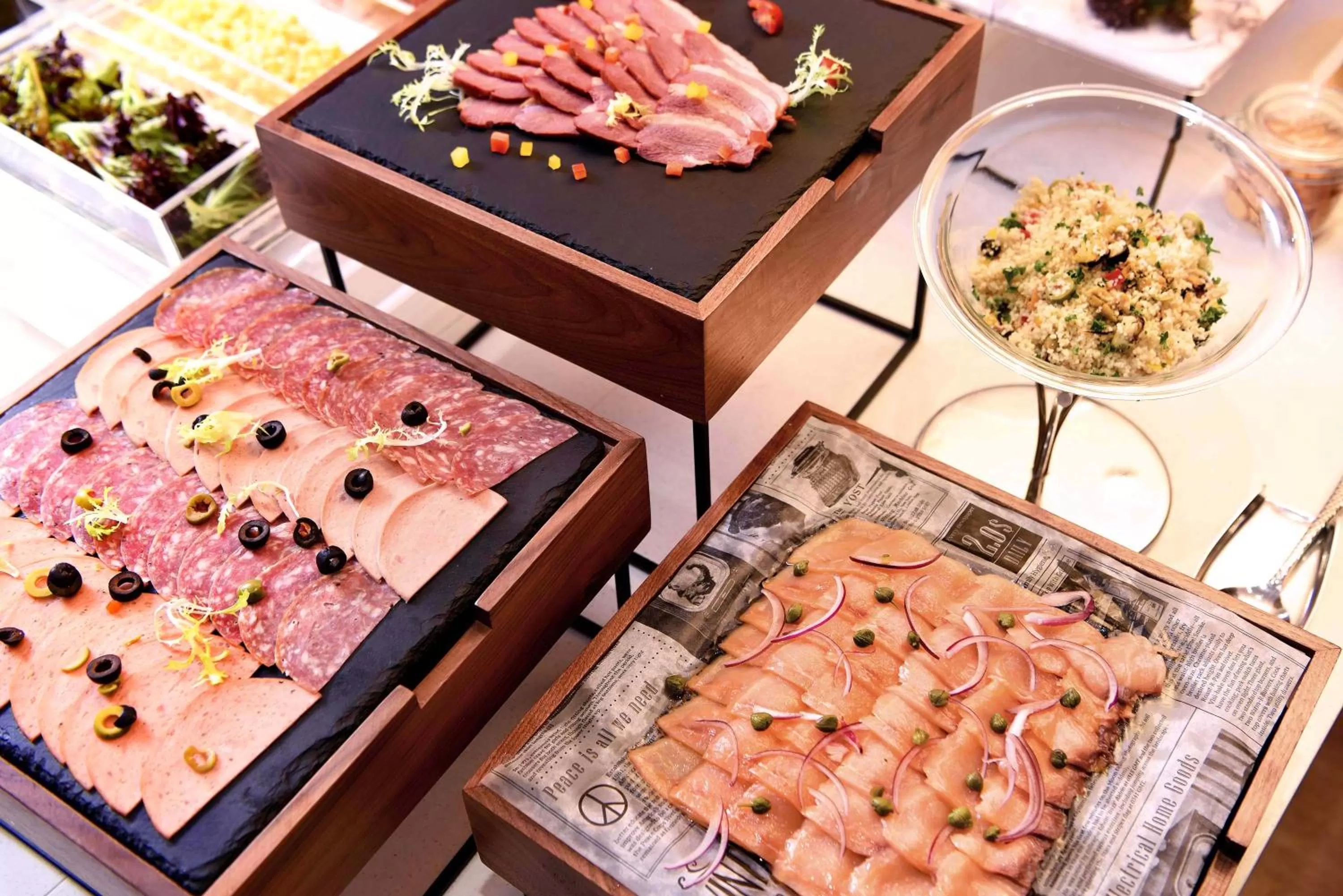 Buffet breakfast in Hotel Gracery Taipei