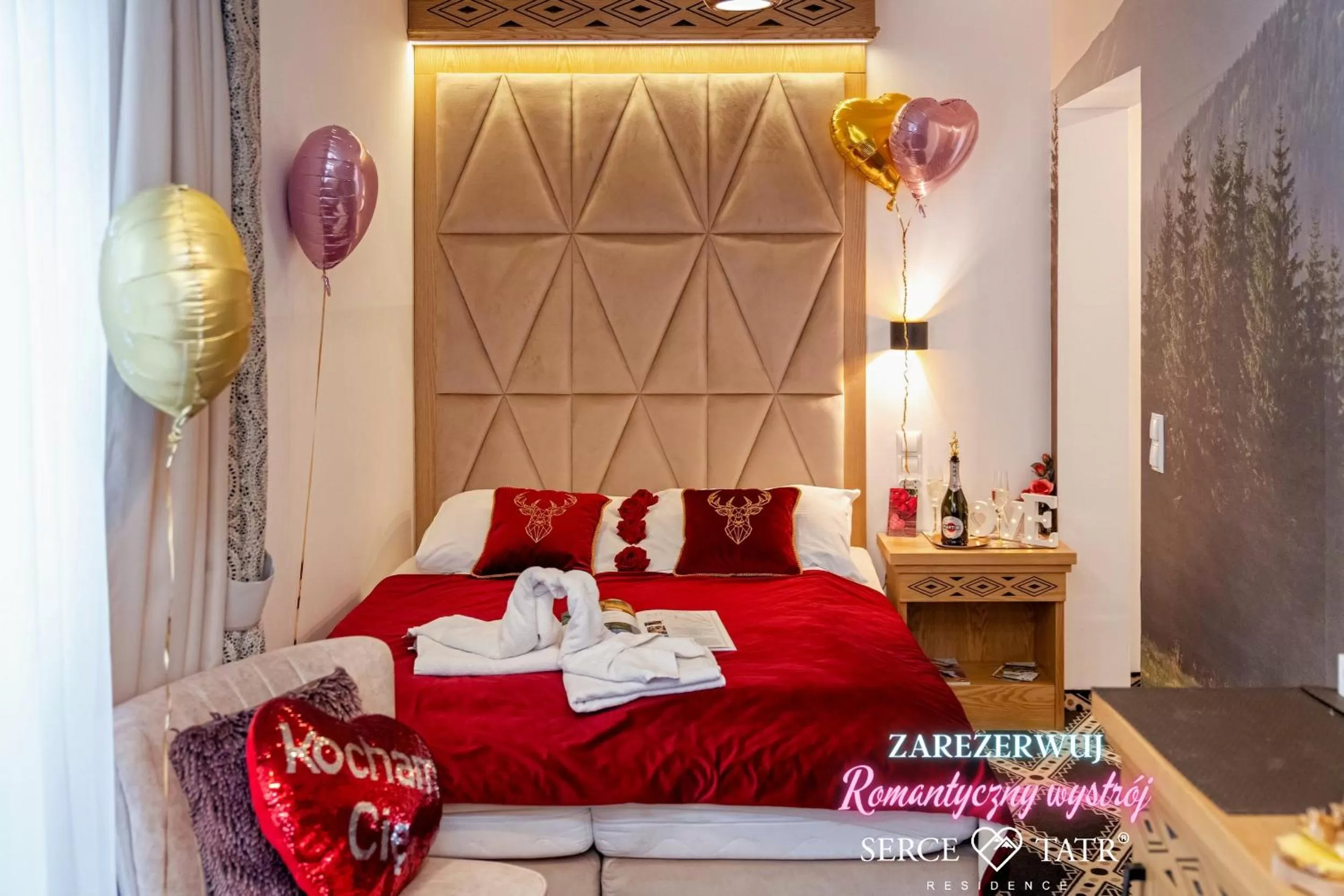 Bed in Serce Tatr Residence Zakopane - blisko Krupówek