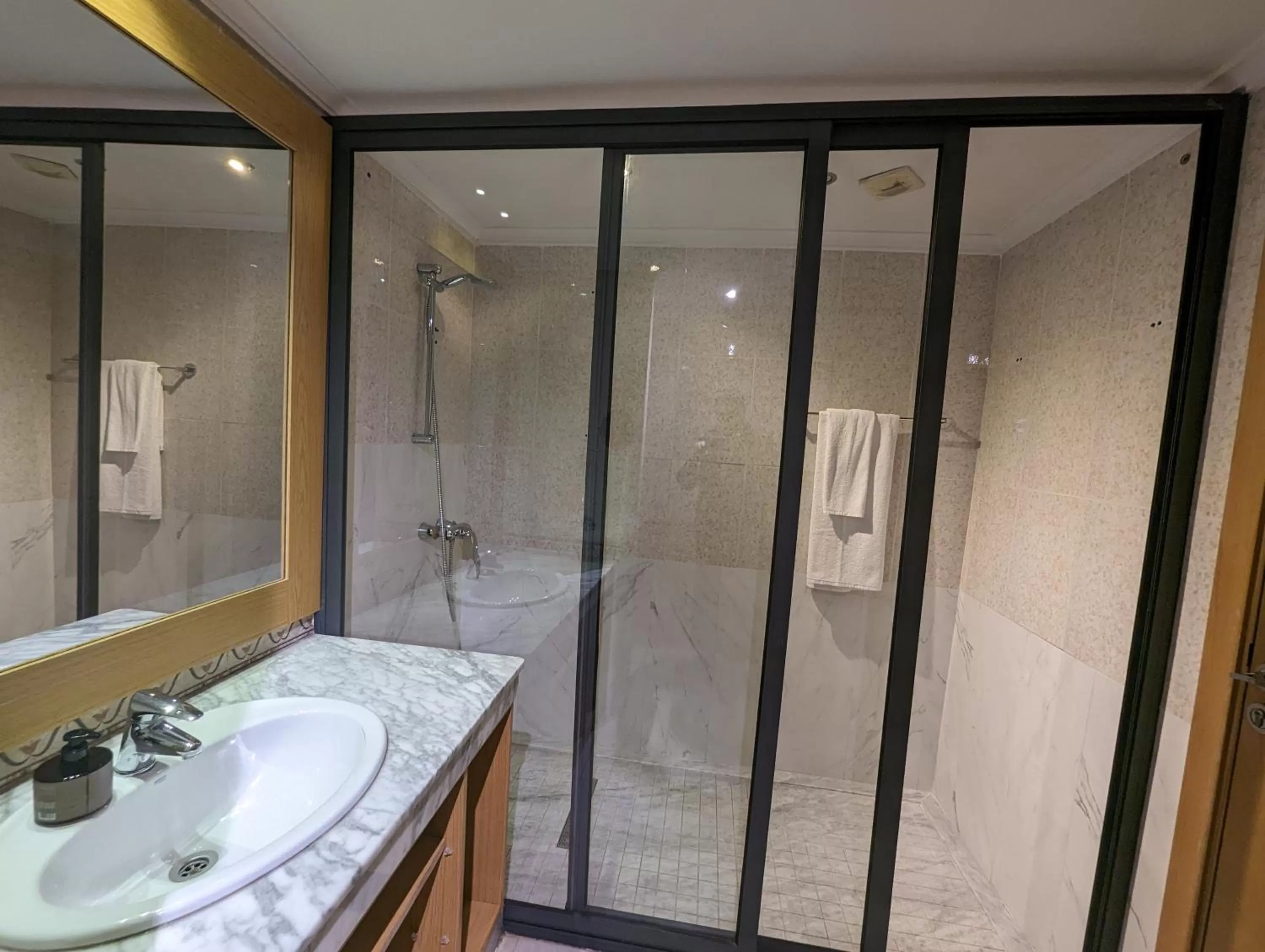 Shower in Sahara Line Hotel