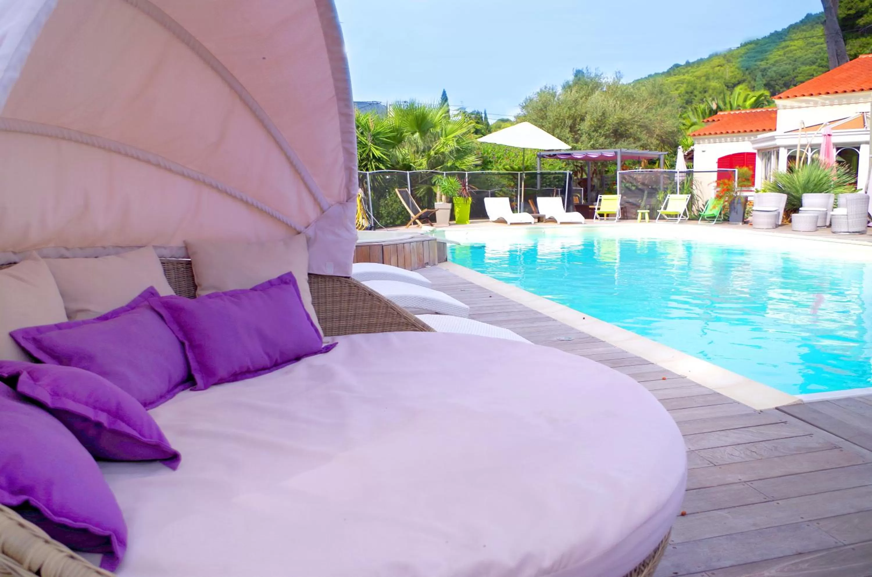 Swimming pool in B&B Val D'azur