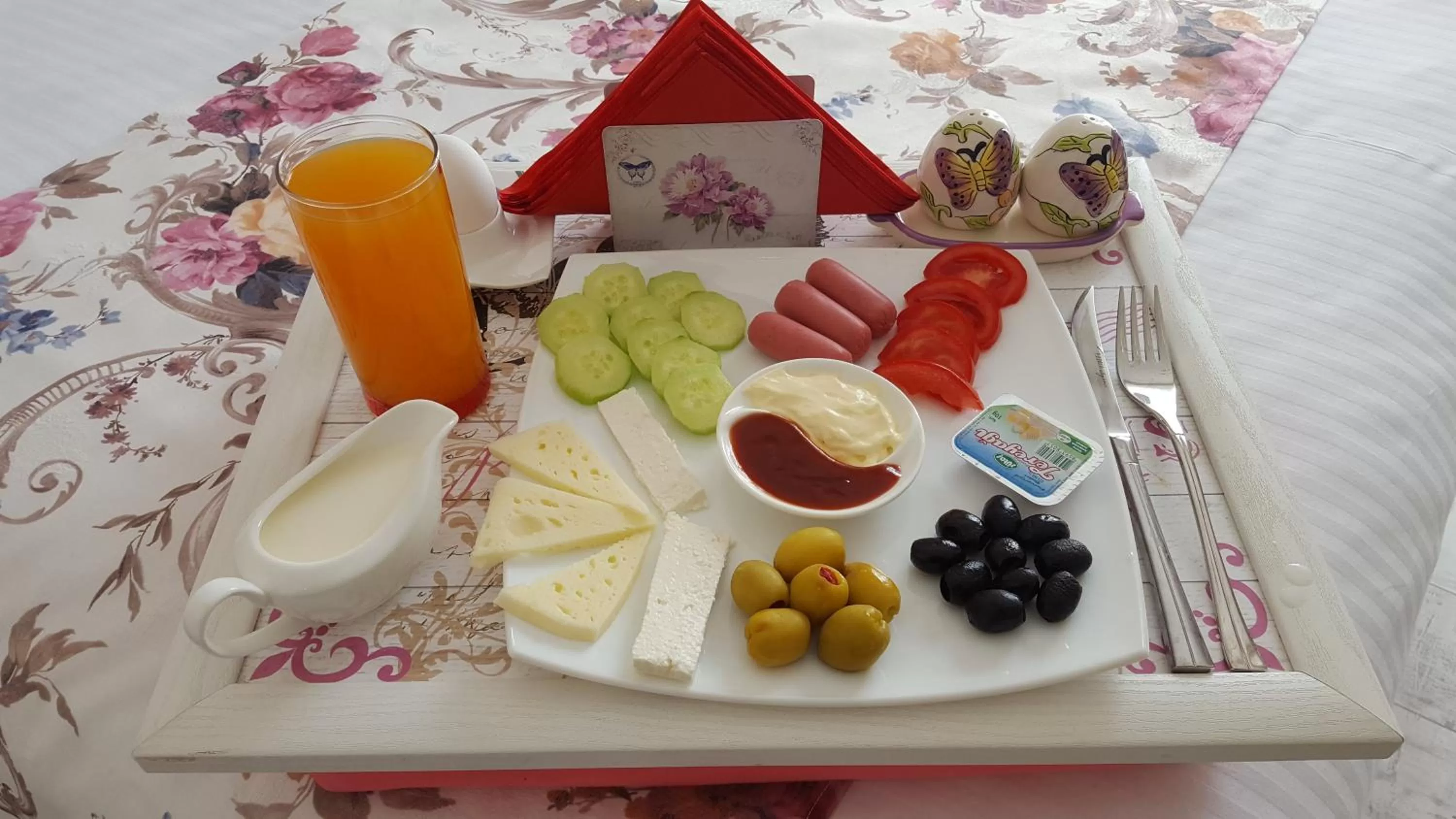 Food close-up in English Home Hotel Tbilisi