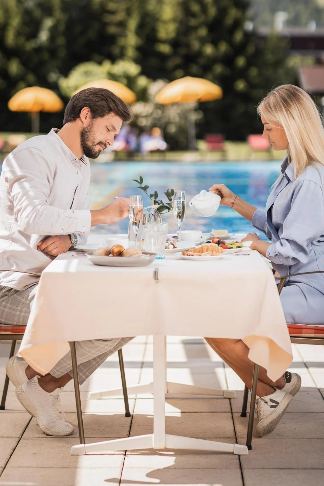 Breakfast in Alpenpark Resort Superior