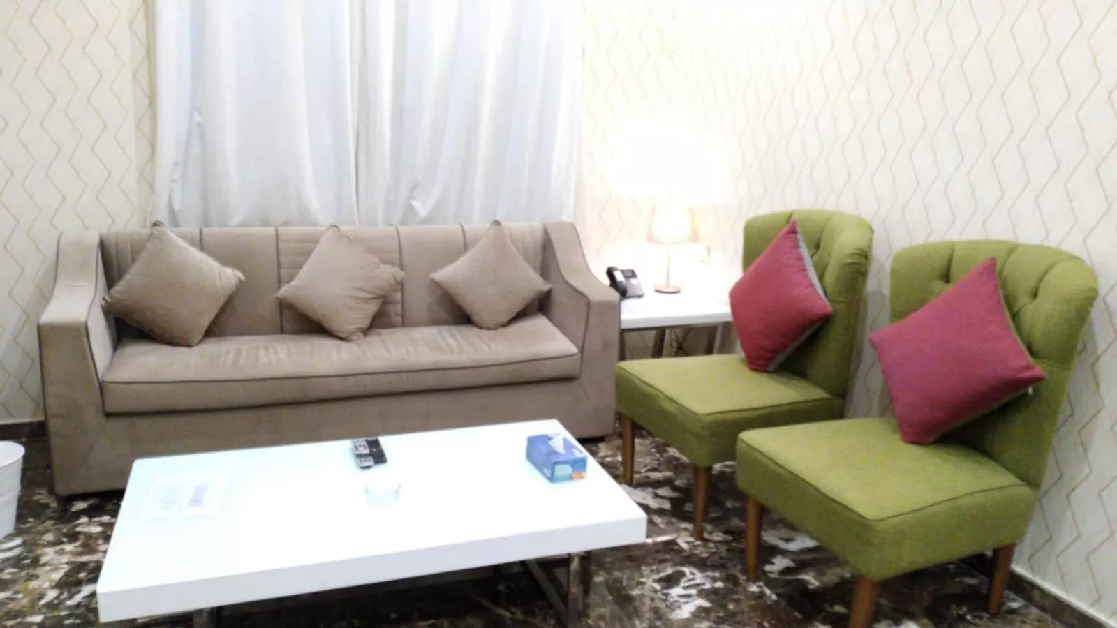 Seating Area in Rihanna Hotel Apartment