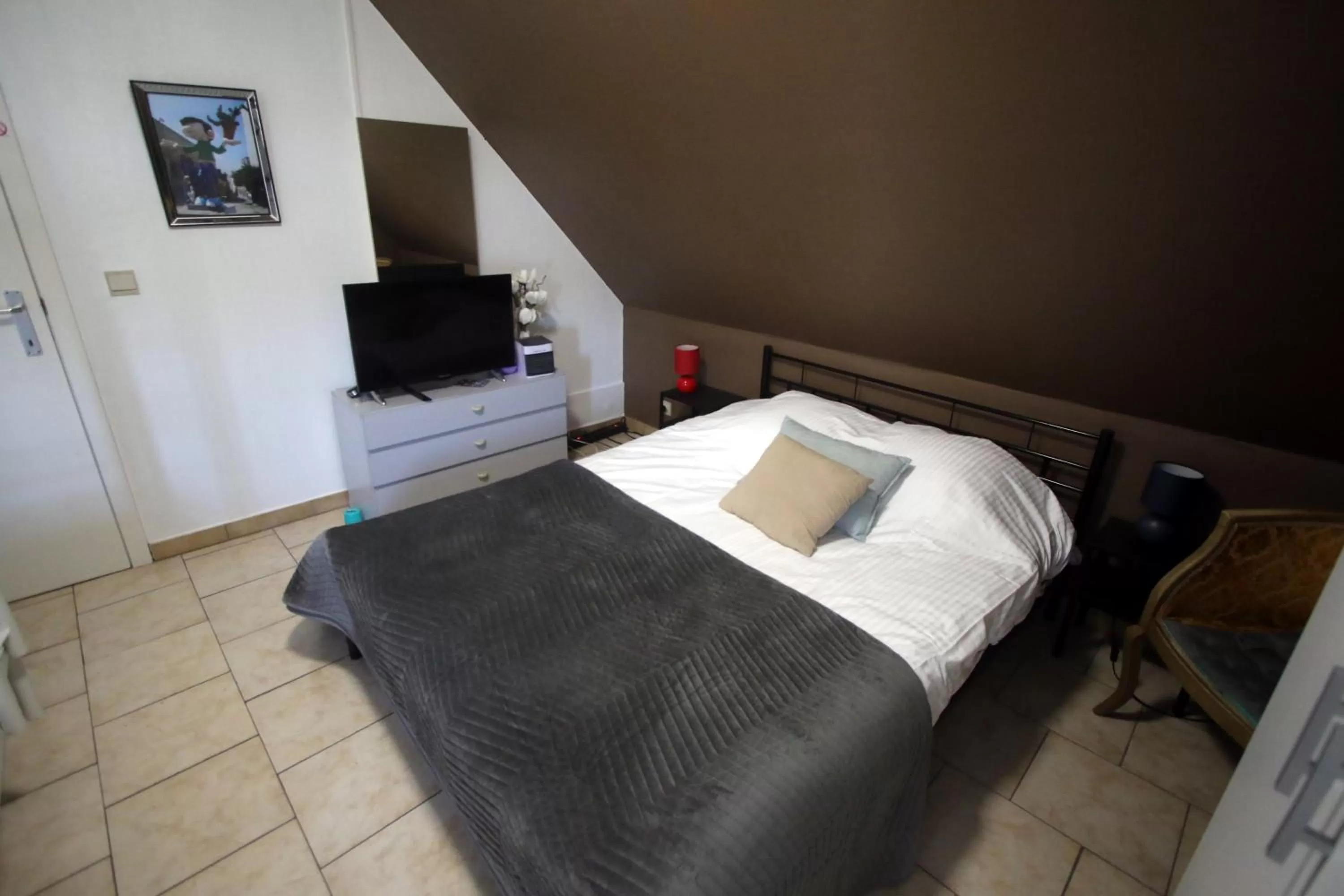 Bed in Chambre d'hôte Blankenberge