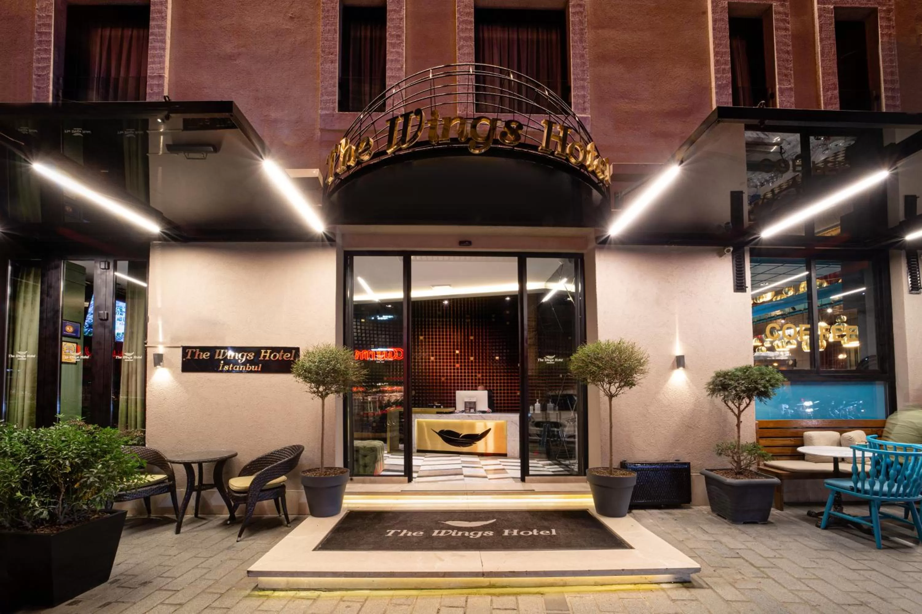 Facade/entrance in The Wings Hotel Istanbul