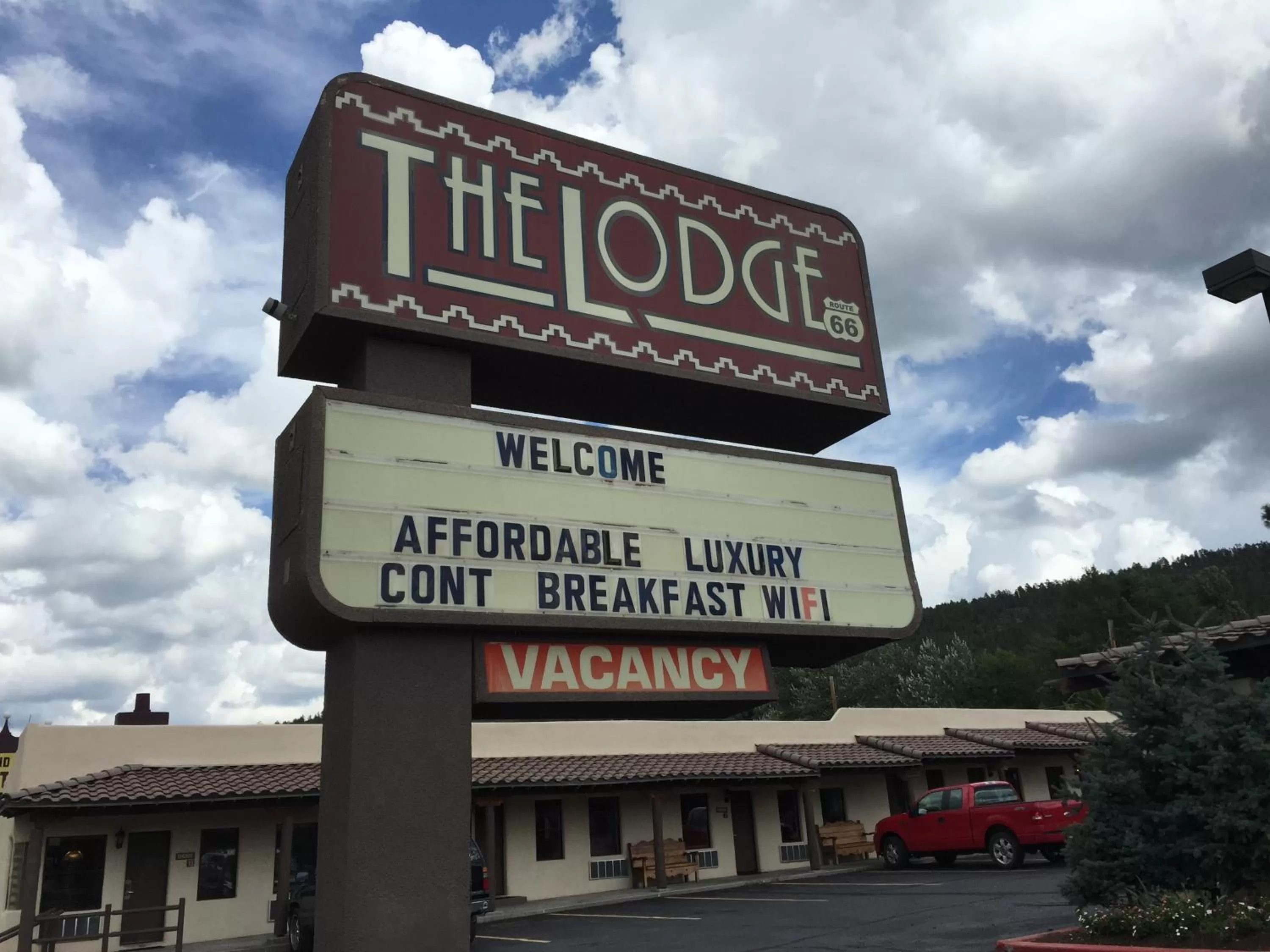 Property logo or sign in The Lodge on Route 66