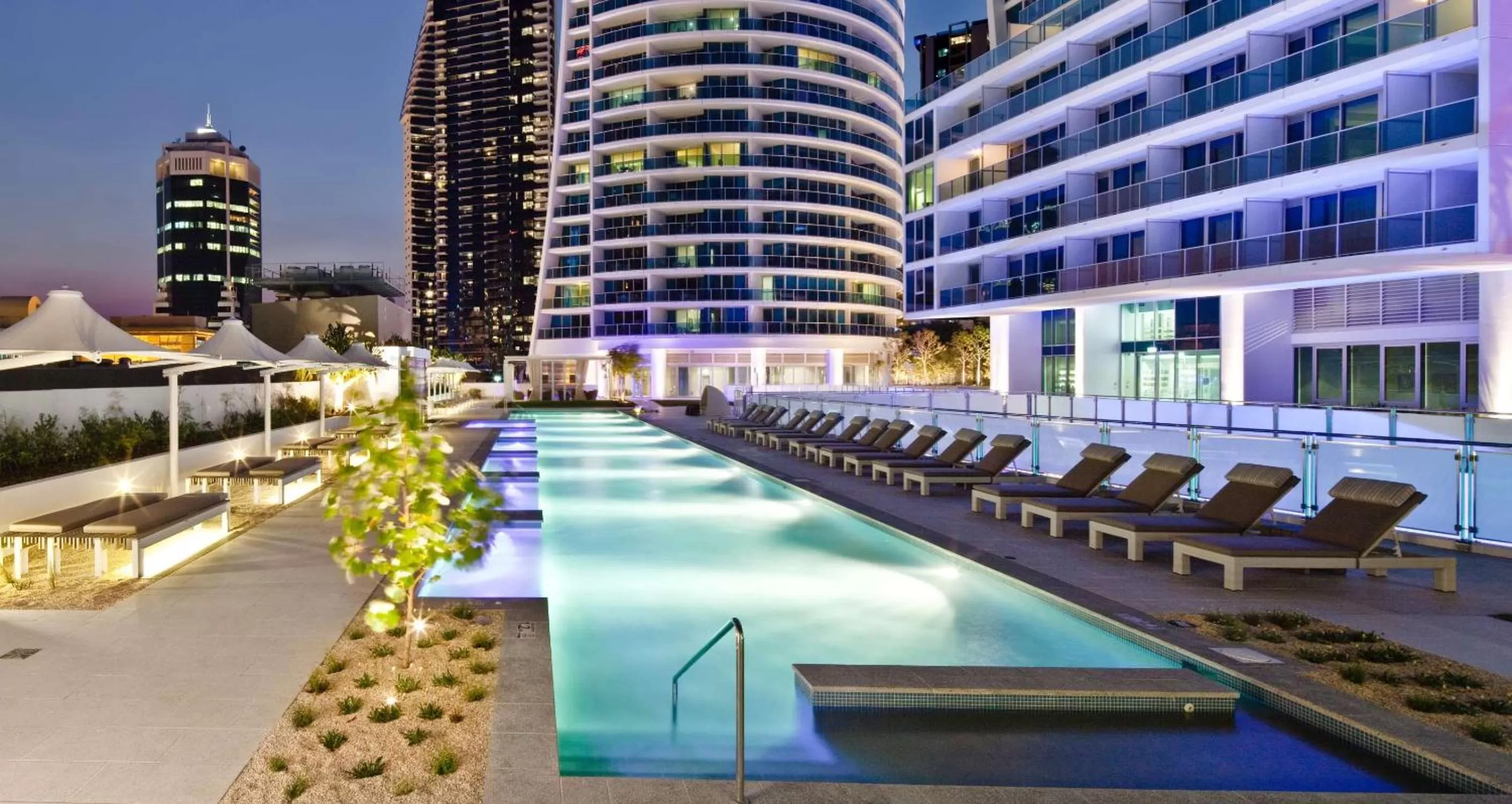 Pool view in Hilton Surfers Paradise Hotel & Residences