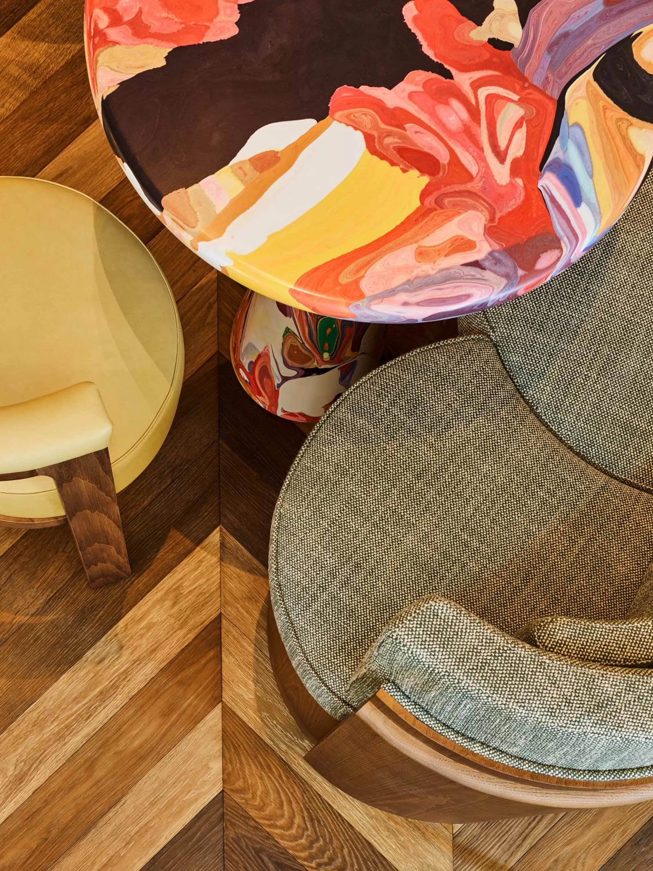 Decorative detail in TRIBE London Canary Wharf