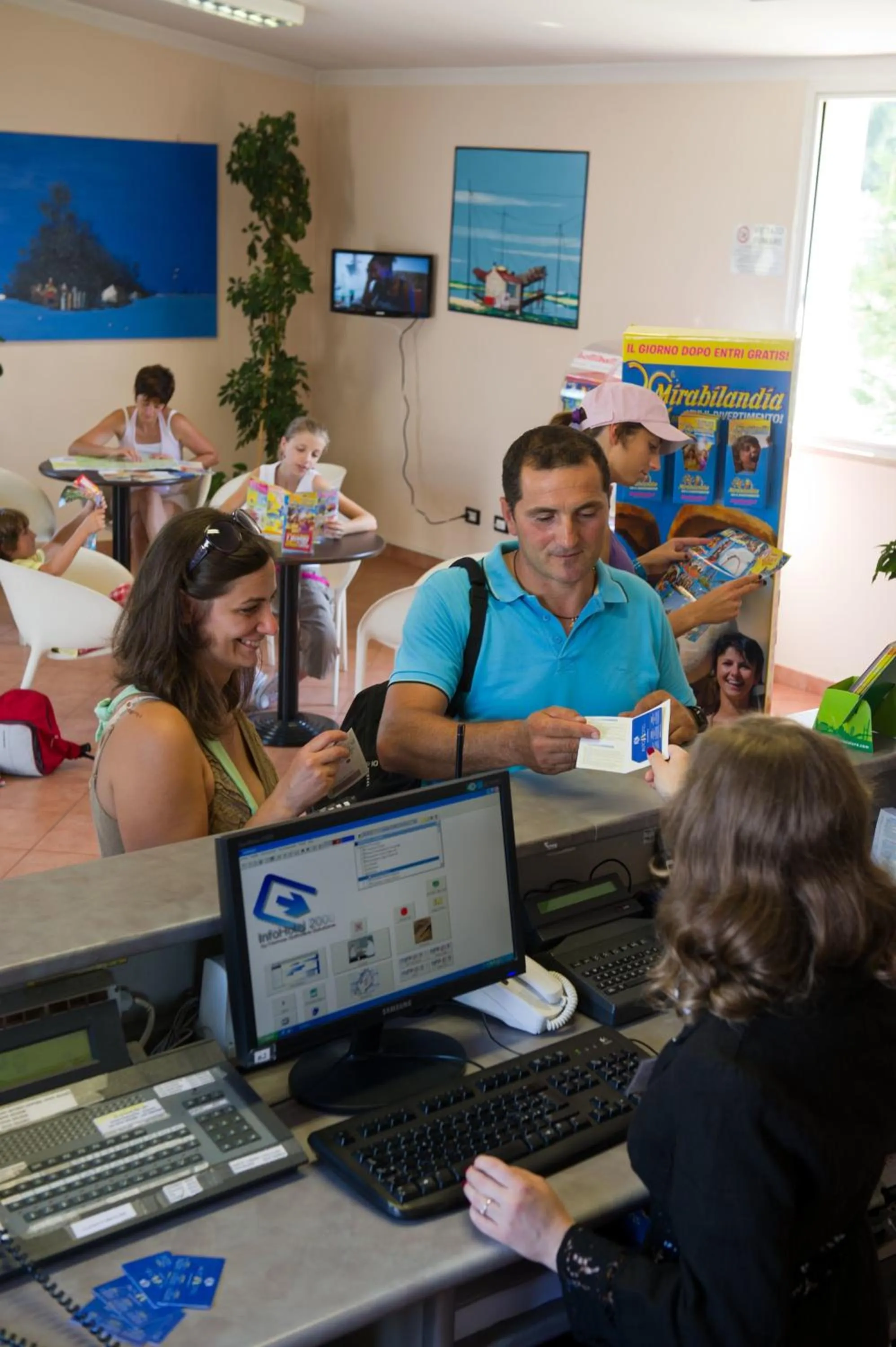 Lobby or reception in Autohotel Ravenna