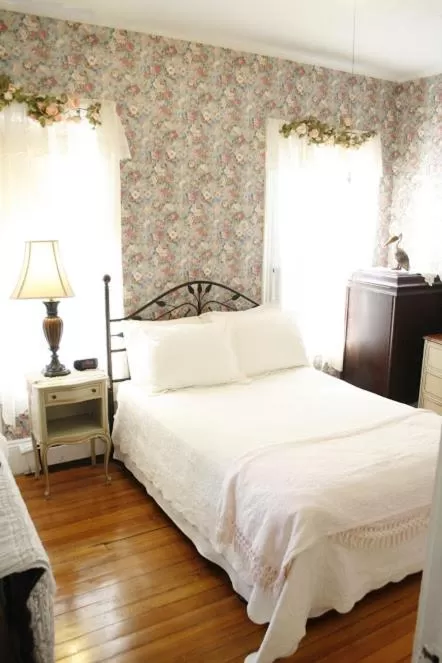 Bed in The Coolidge Corner Guest House: A Brookline Bed and Breakfast
