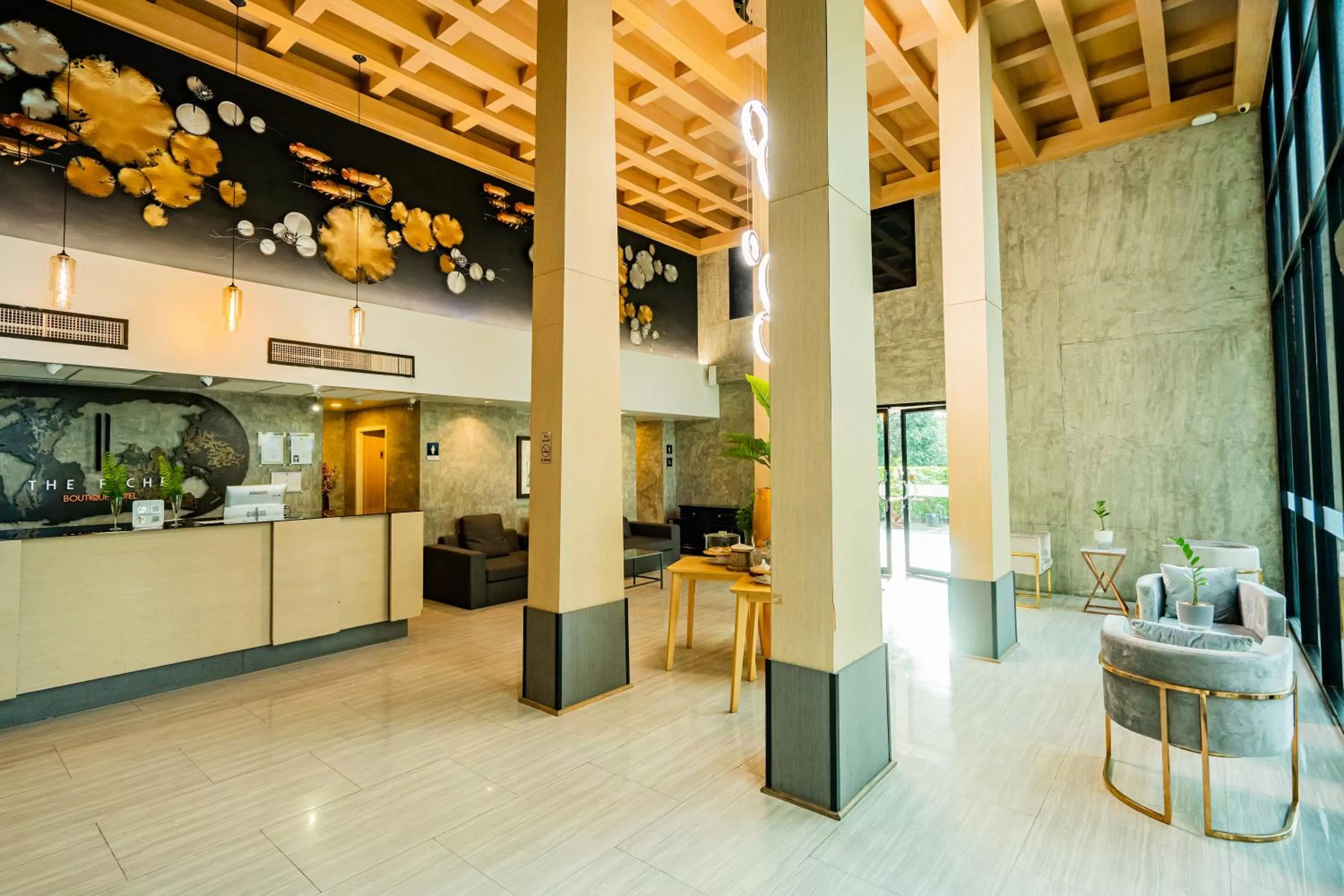 Lobby or reception in The Riche Boutique Hotel Don Mueang Airport