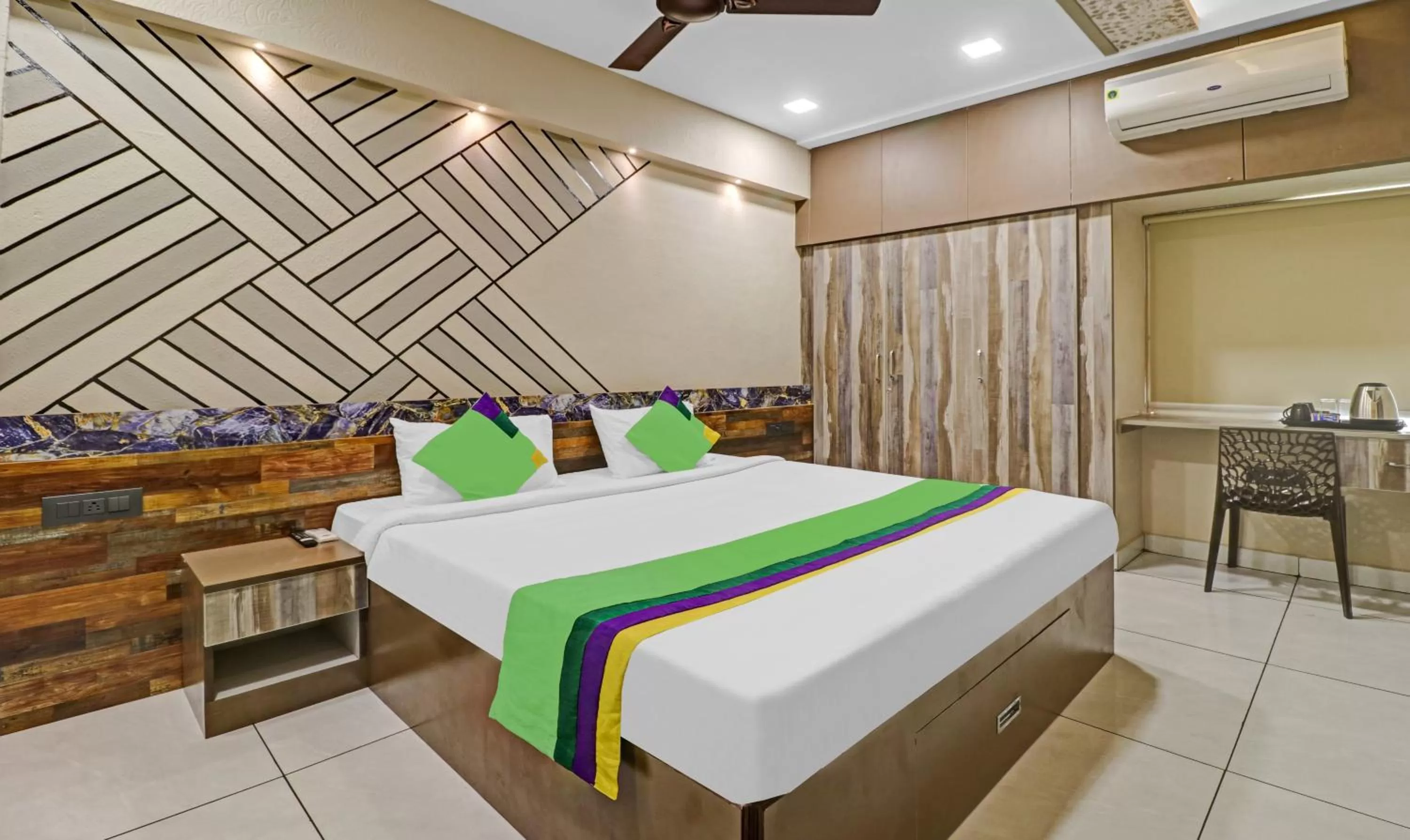 Bedroom, Bed in Treebo Seabreeze Comforts