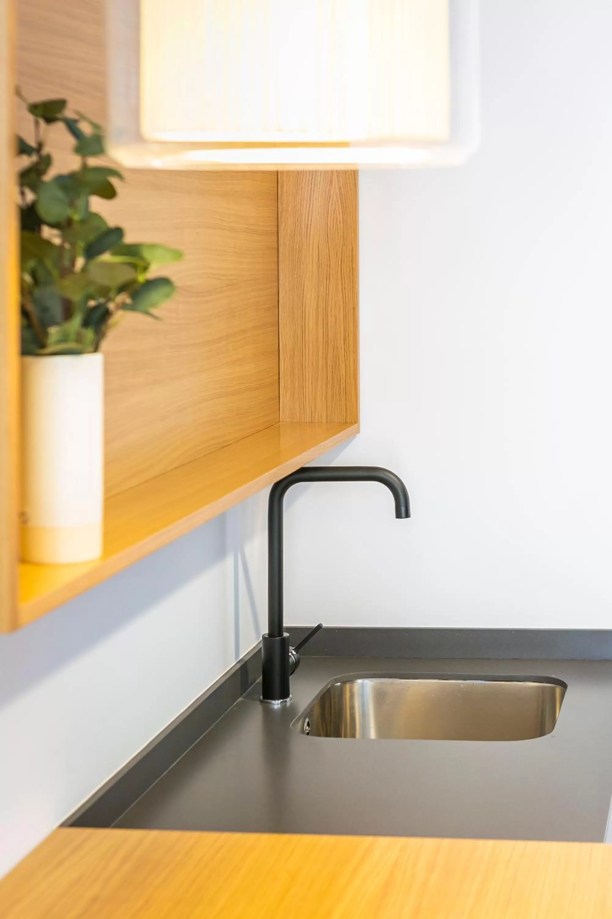 Kitchen or kitchenette in Aquitania Home Suites