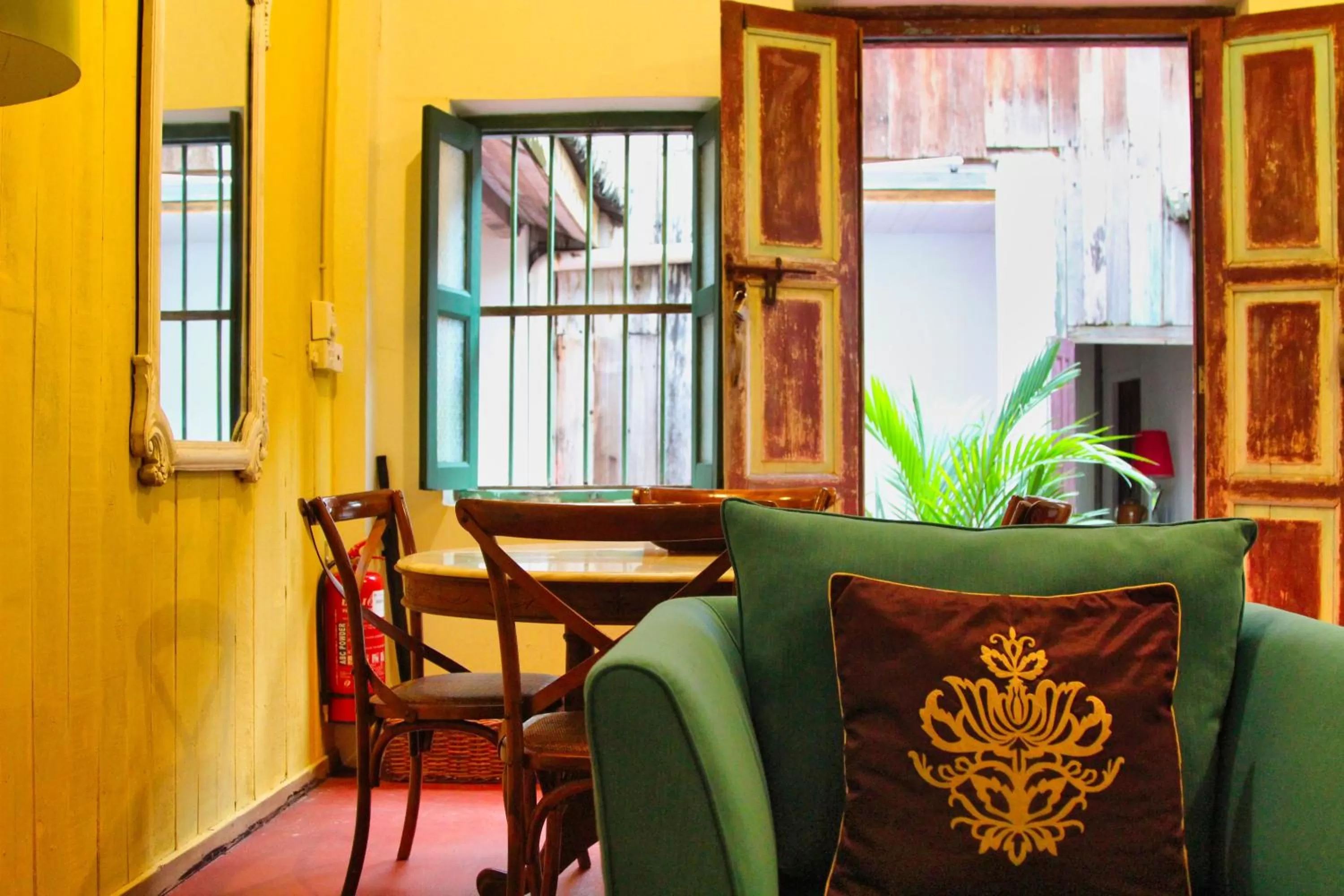 Seating area in Temple Tree Resort