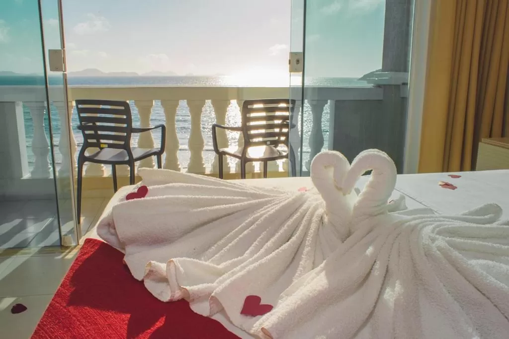 Bed in Ocean View Hotel