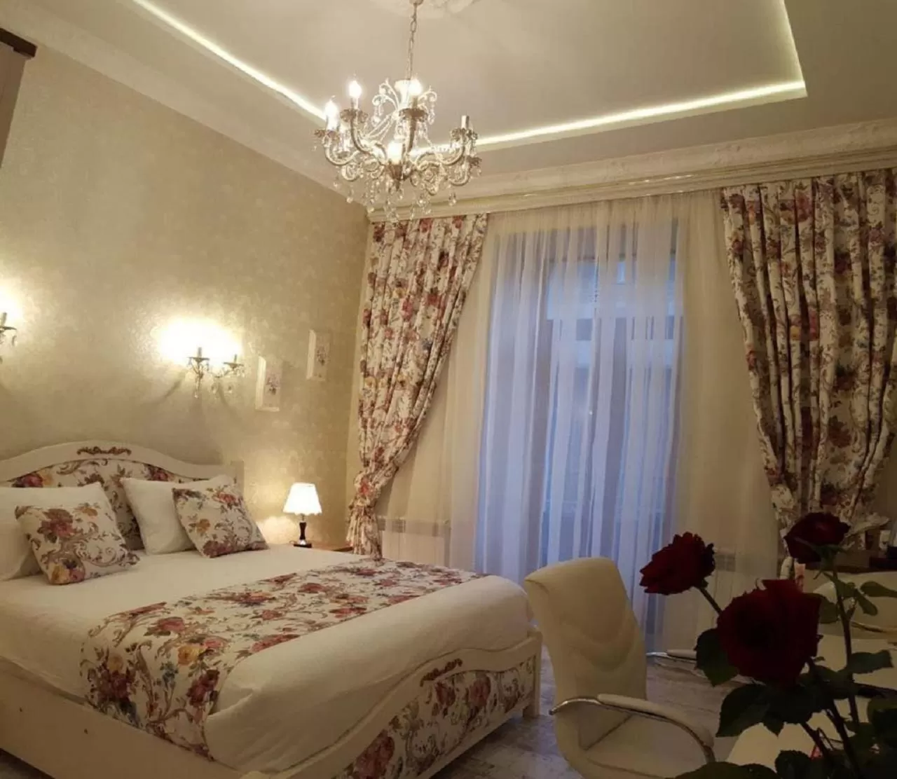 Bed in English Home Hotel Tbilisi