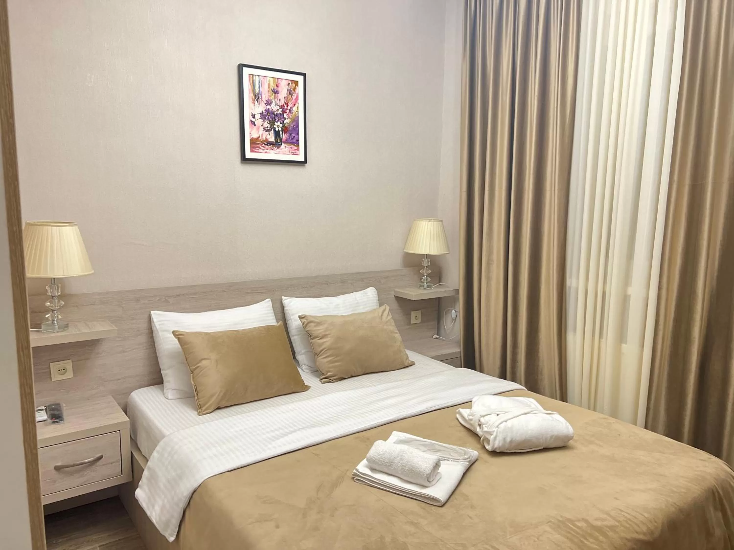 Bed in Family Hotel Triston