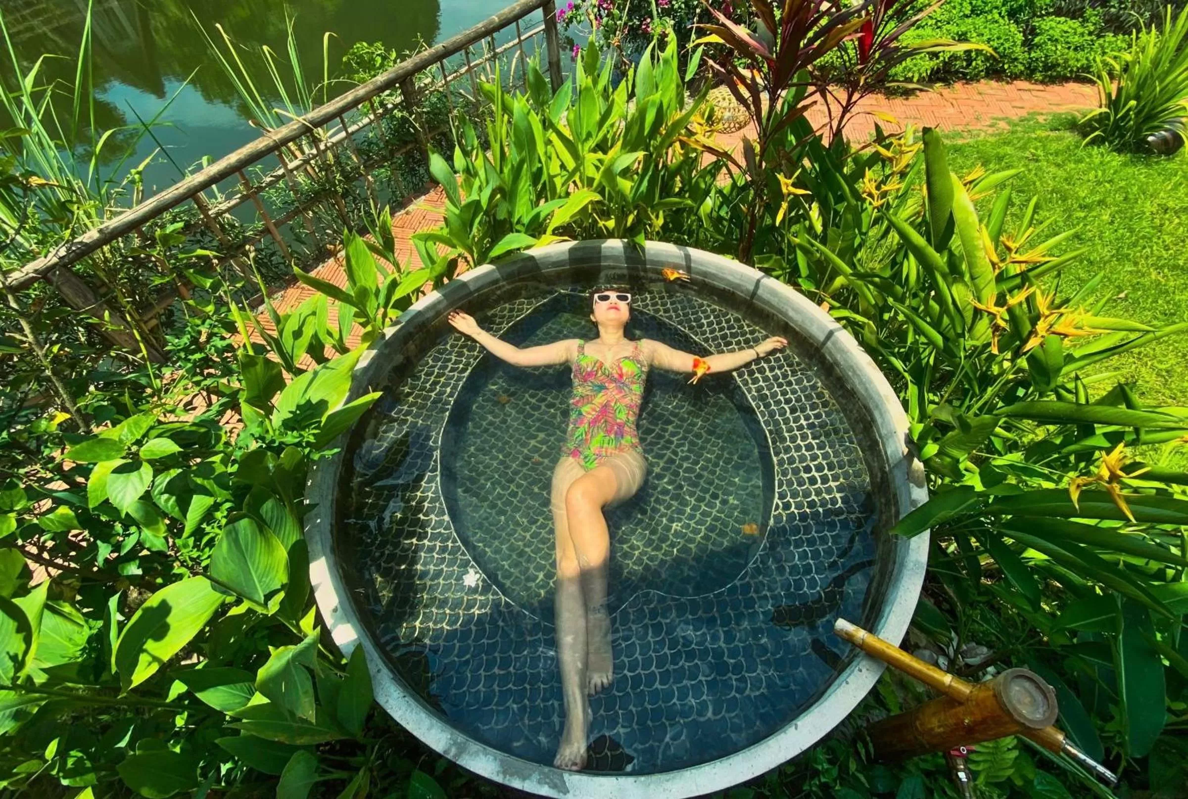 Swimming pool in Trang An Lamia Bungalow