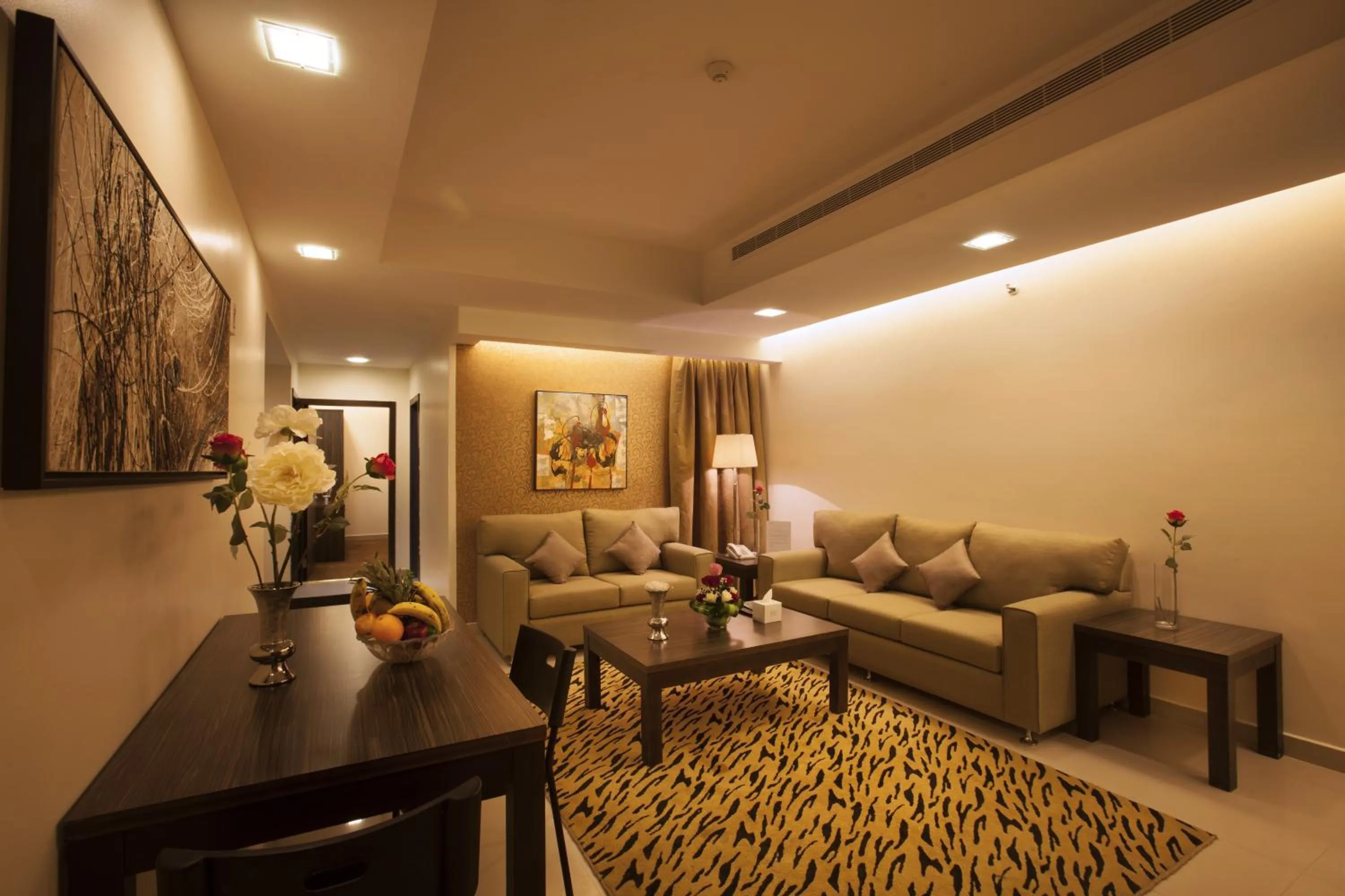 Living room in Hayat Watheer for serviced Apartment