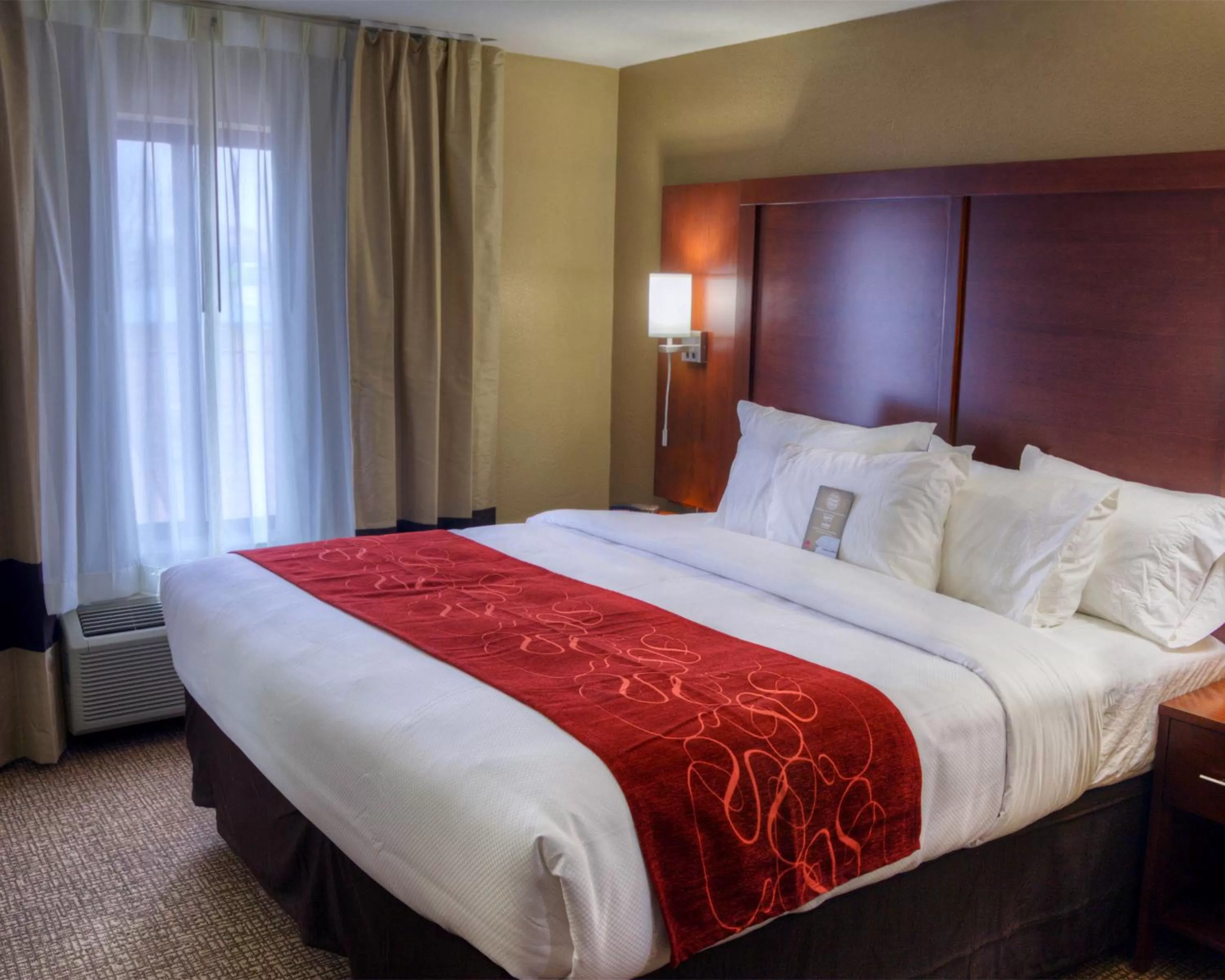 Bed in Comfort Suites Plymouth near US-30