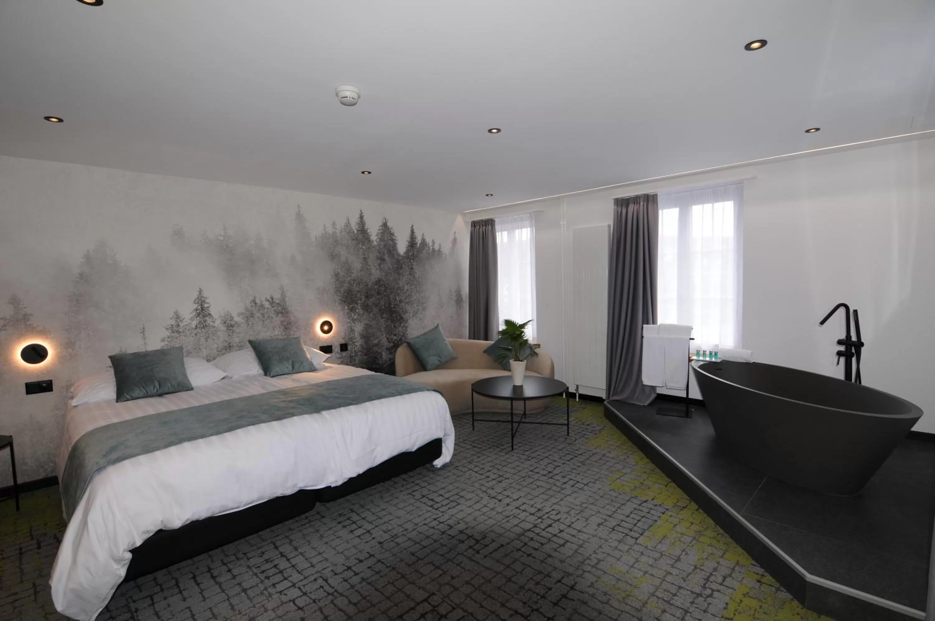 Bed in Hotel Rheingerbe