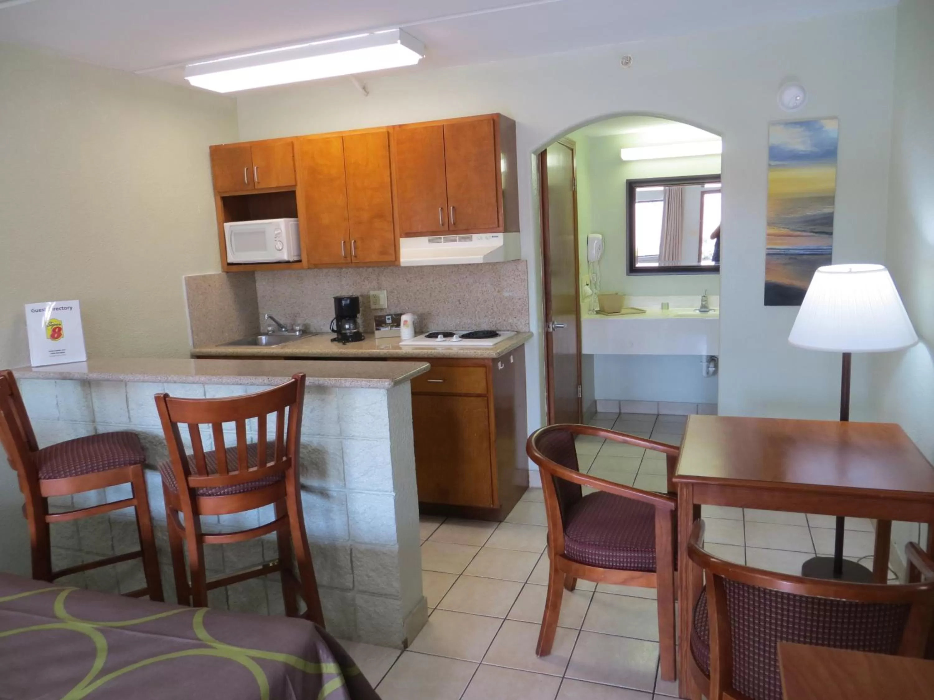 Kitchen or kitchenette in Super 8 by Wyndham South Padre Island