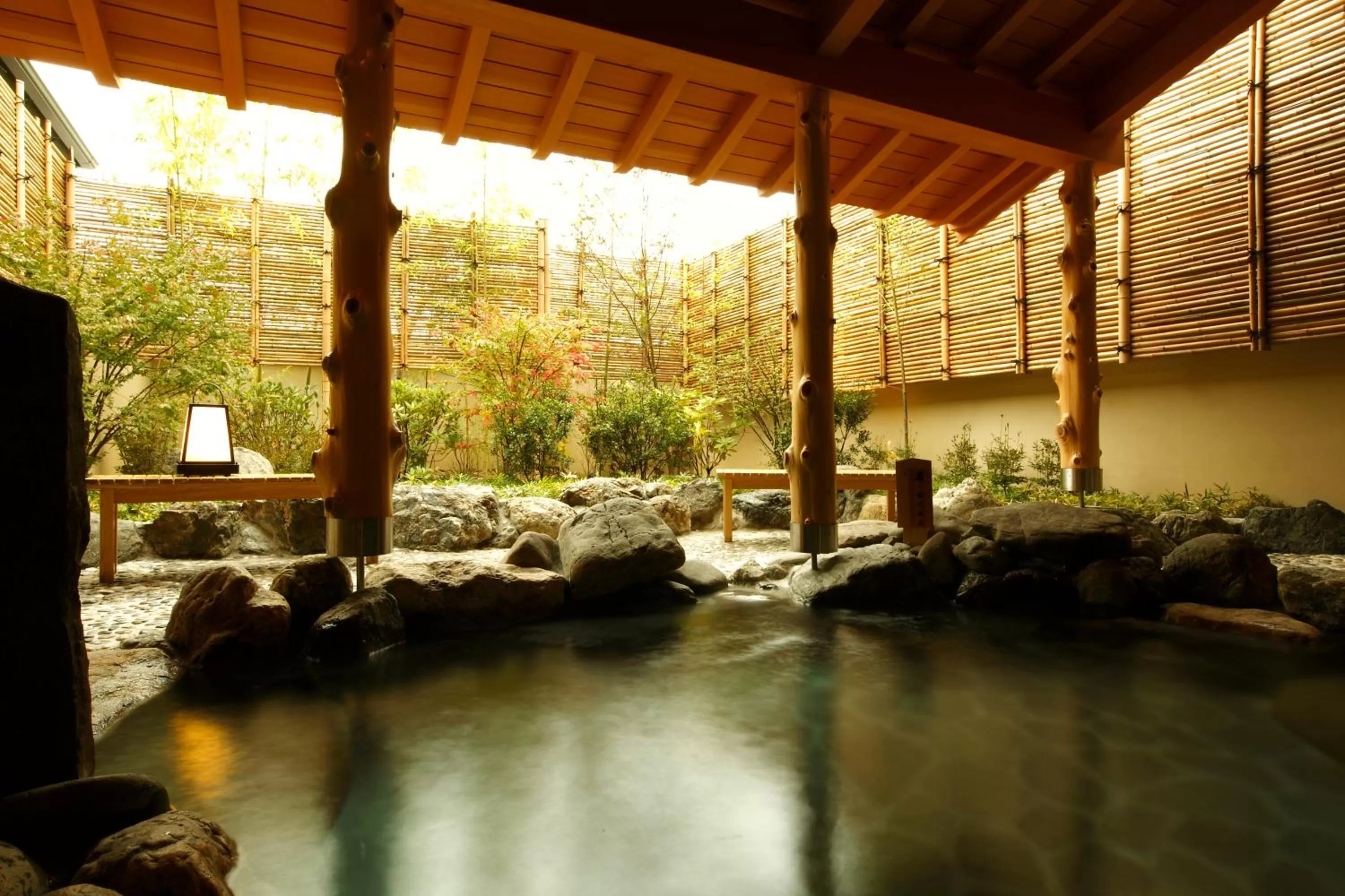 Open Air Bath in Kadensho, Arashiyama Onsen, Kyoto - Kyoritsu Resort