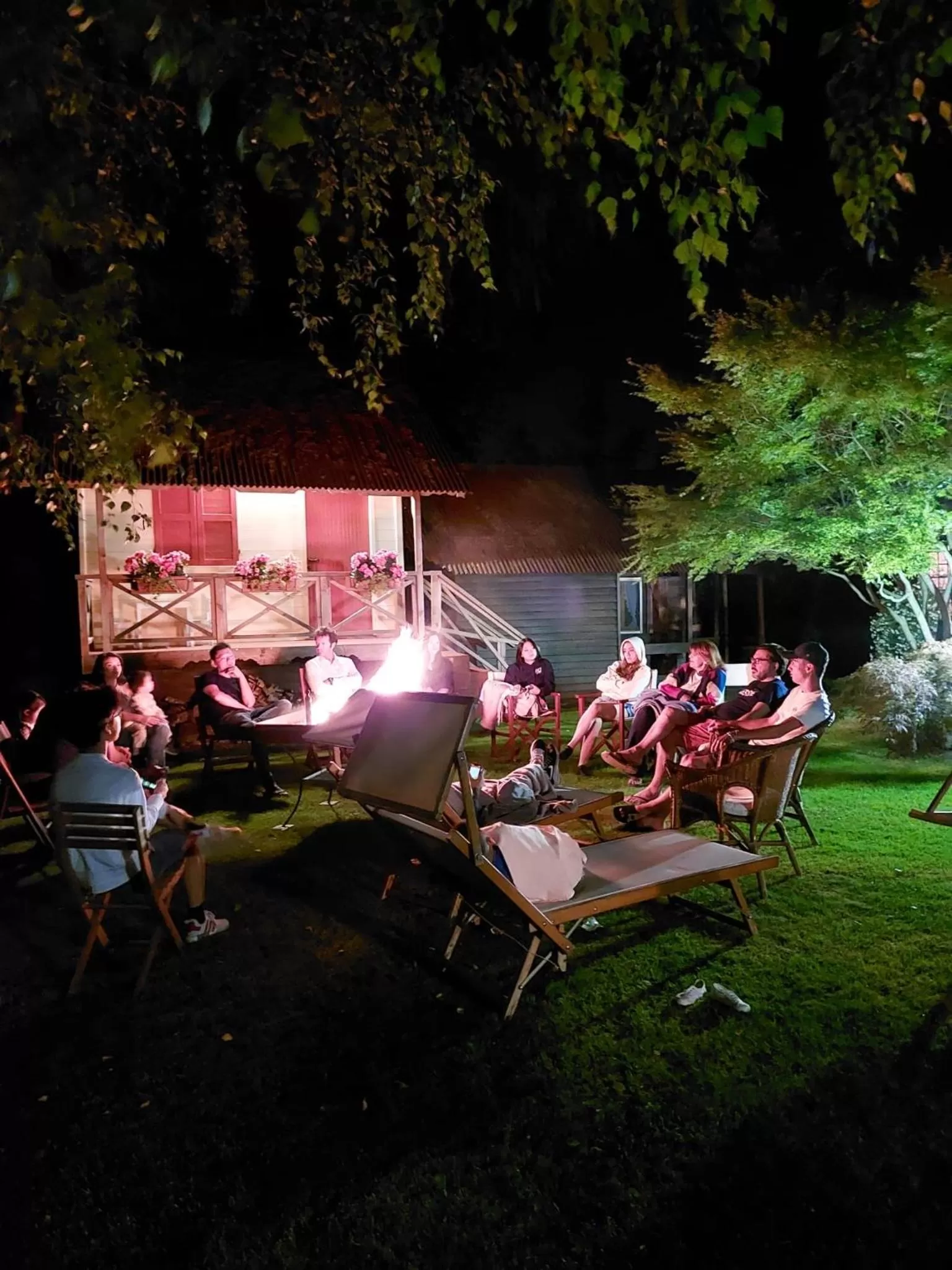 group of guests in La Pergola B&B