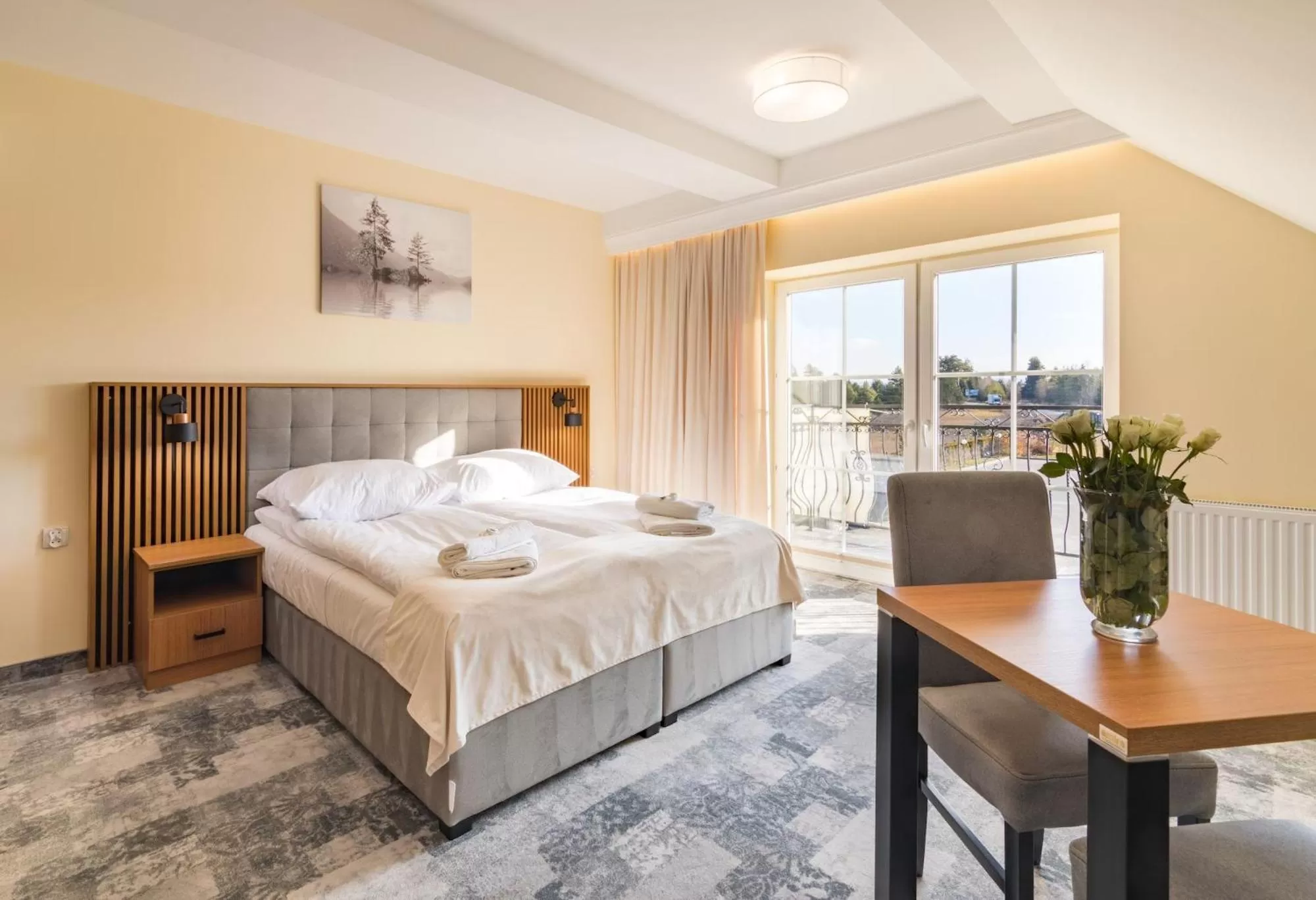 Bed in Hotel Perła Dunajca