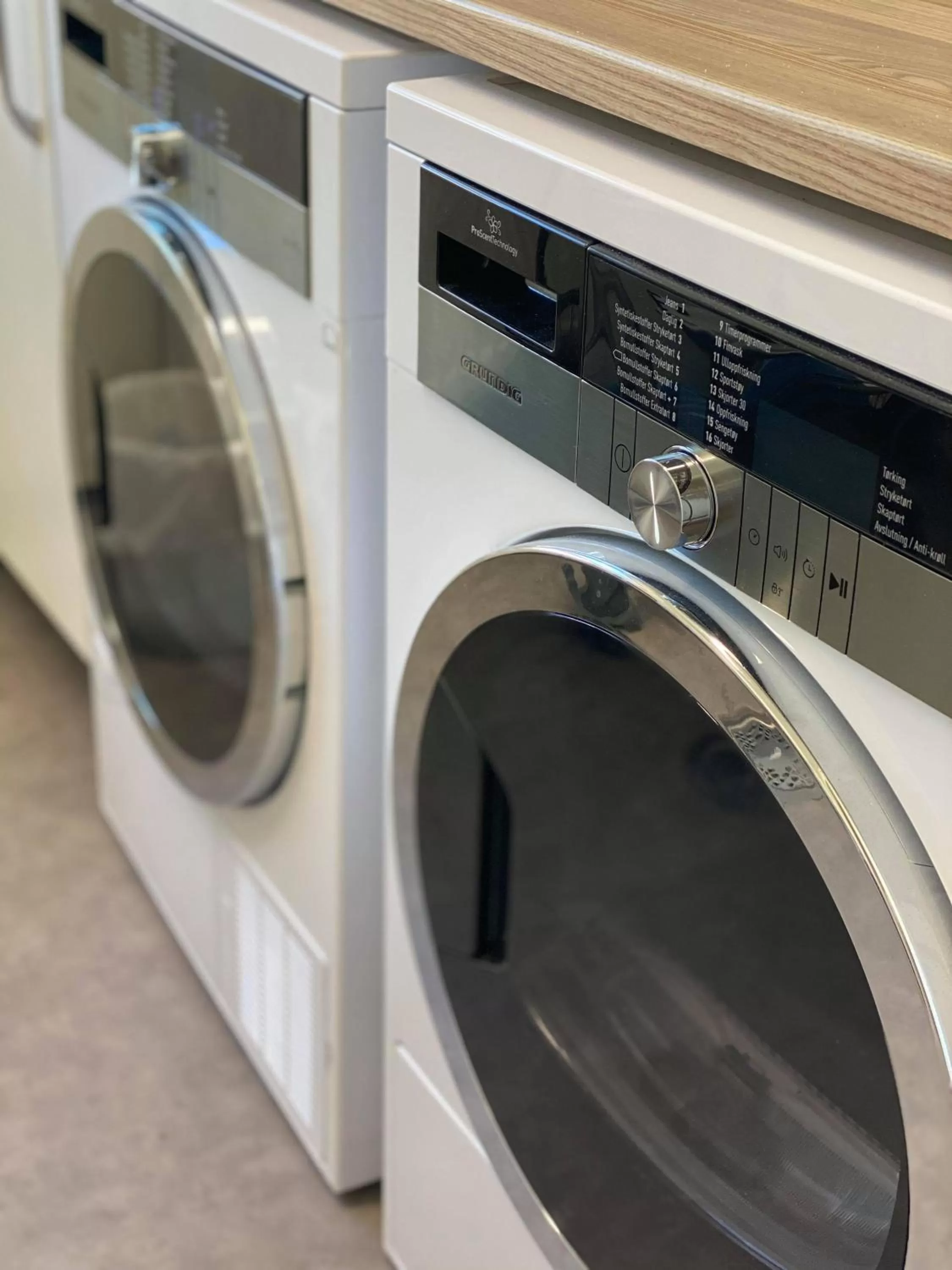 washing machine in Mosjøen Overnatting, Finnskoggata 20