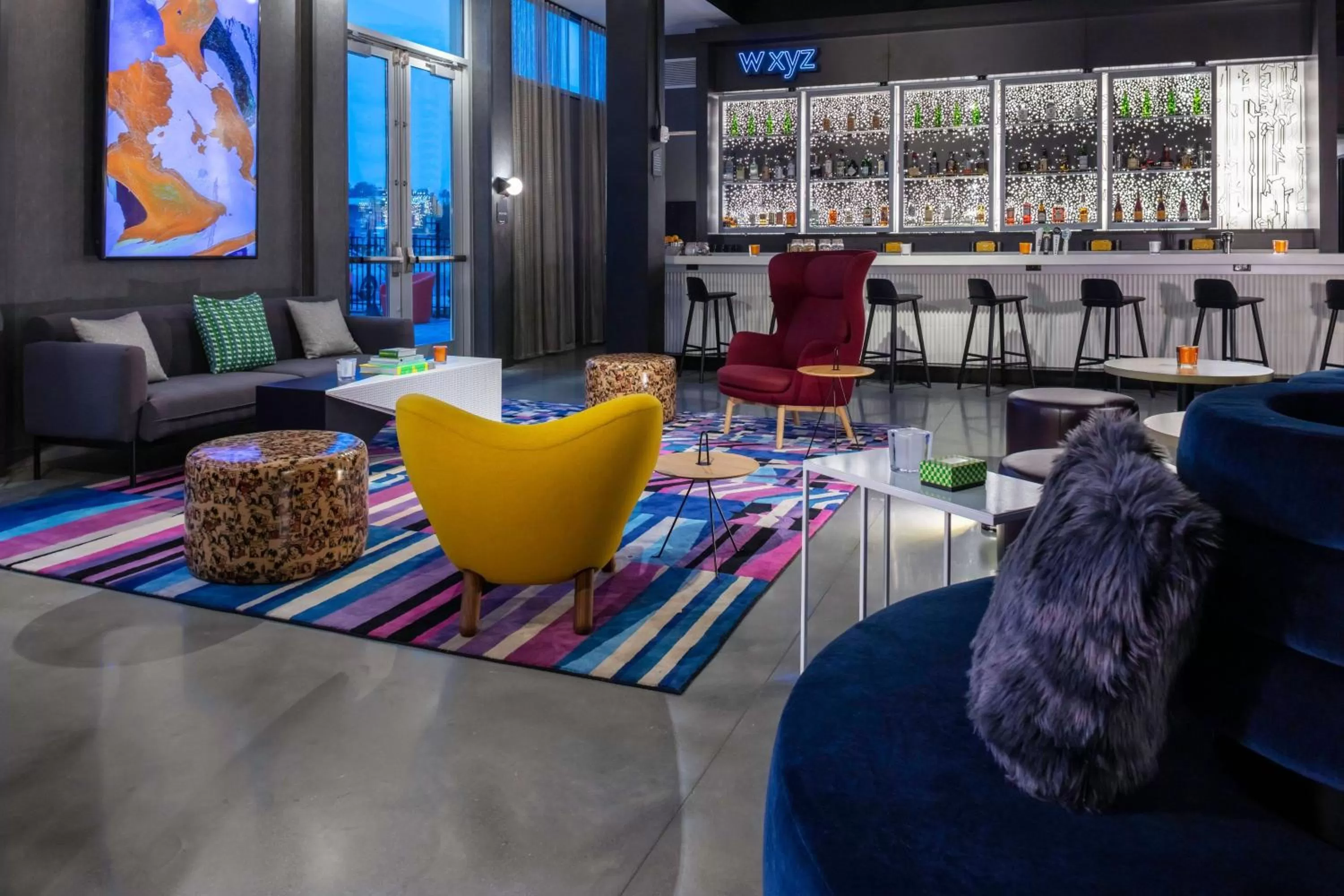 Lobby or reception in Aloft Savannah Airport