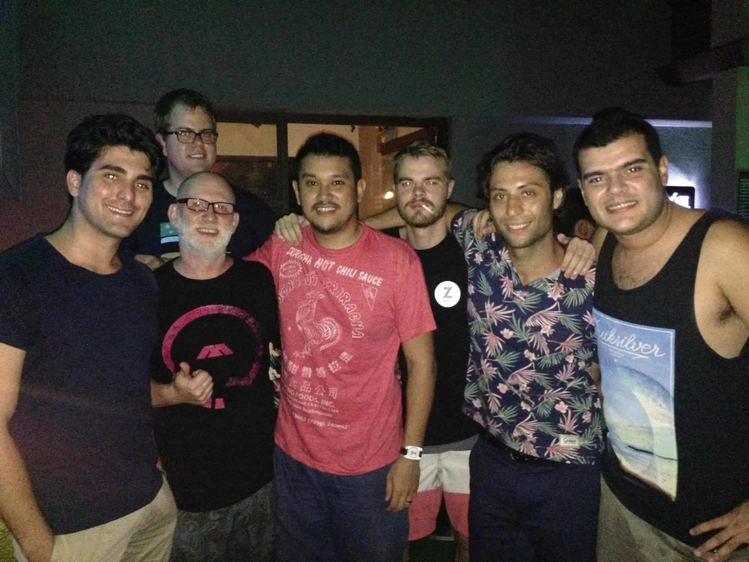group of guests in Z Hostel