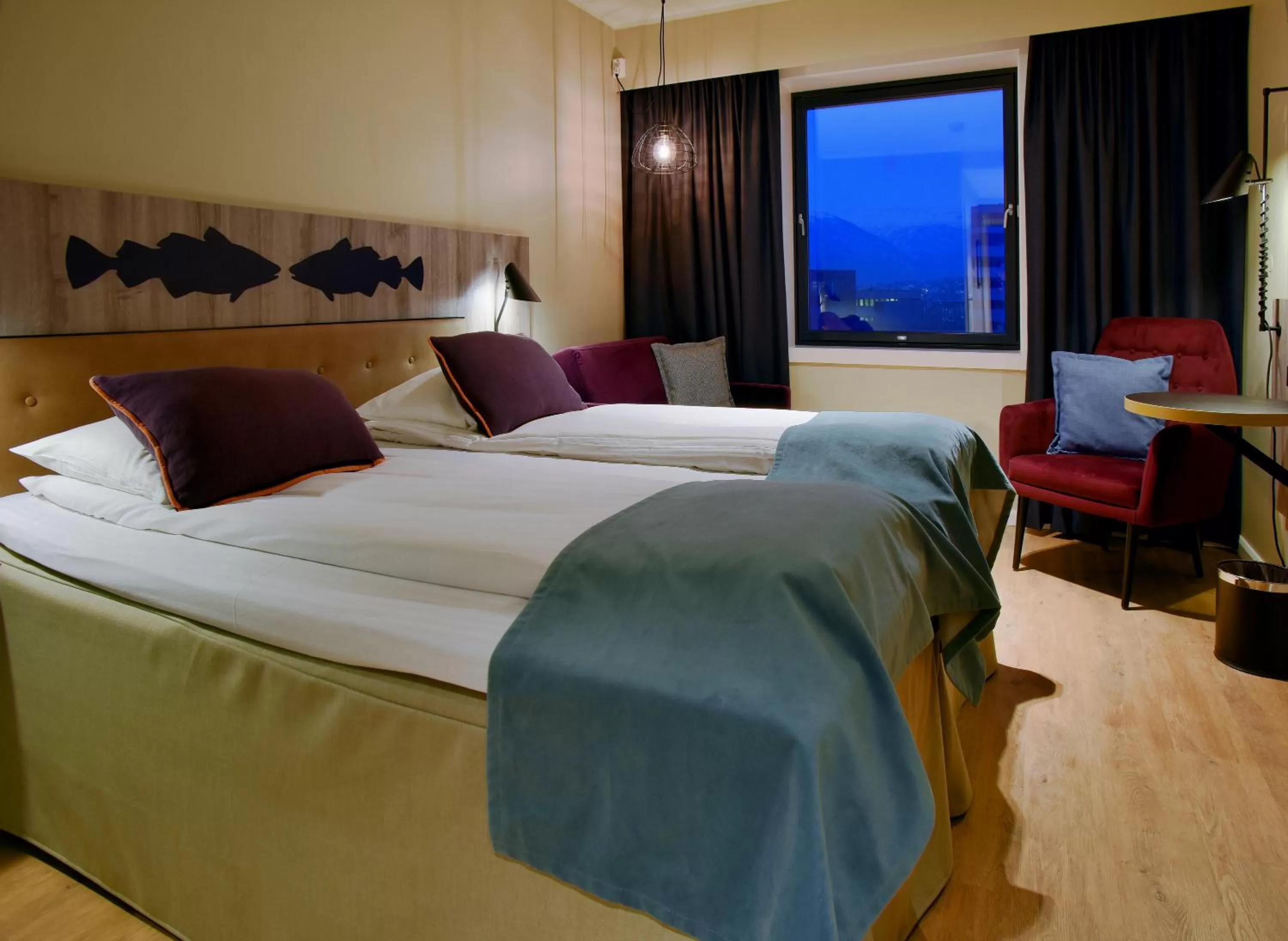 Photo of the whole room, Bed in Quality Hotel Grand Tromsø