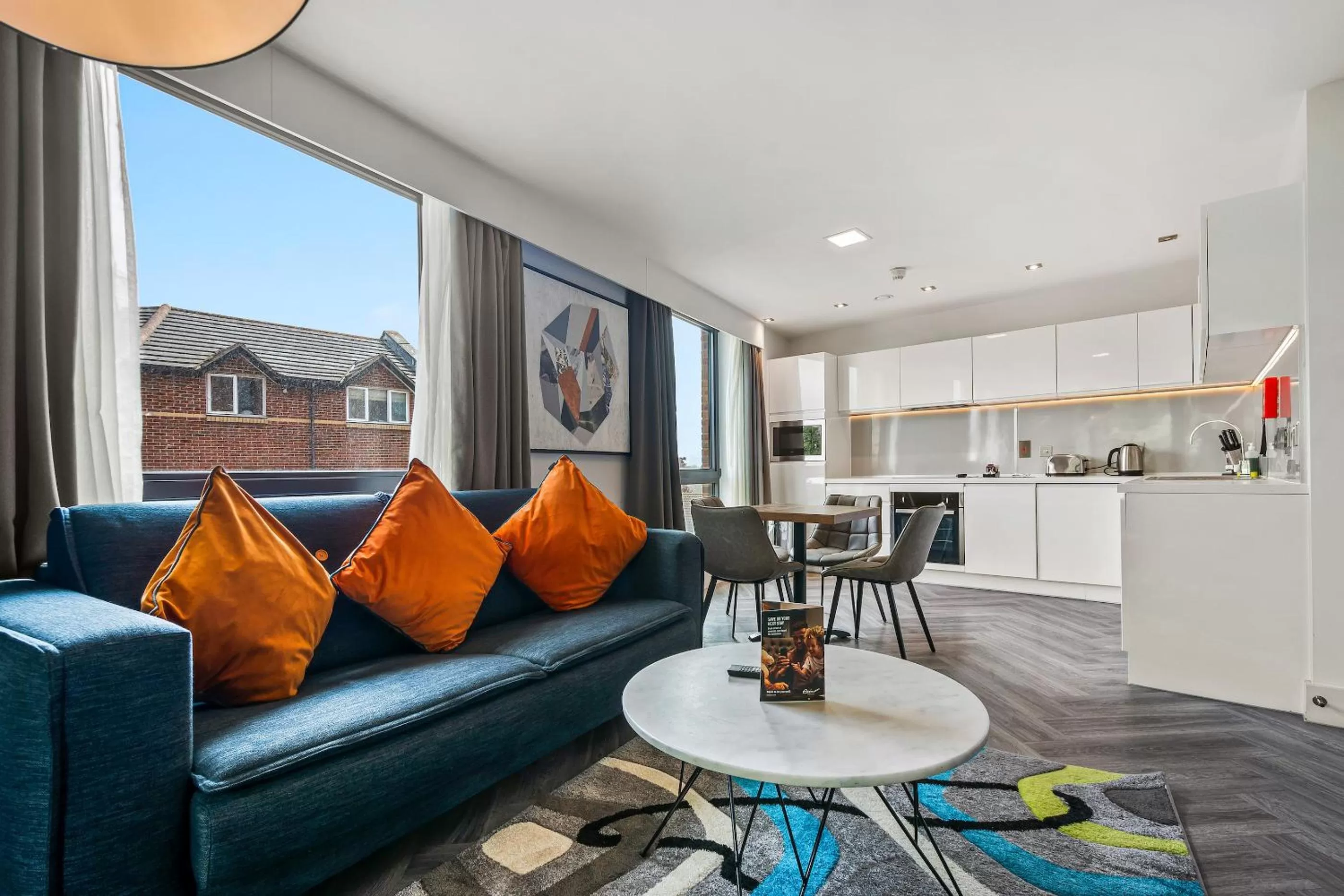 Seating area in Roomzzz London Stratford