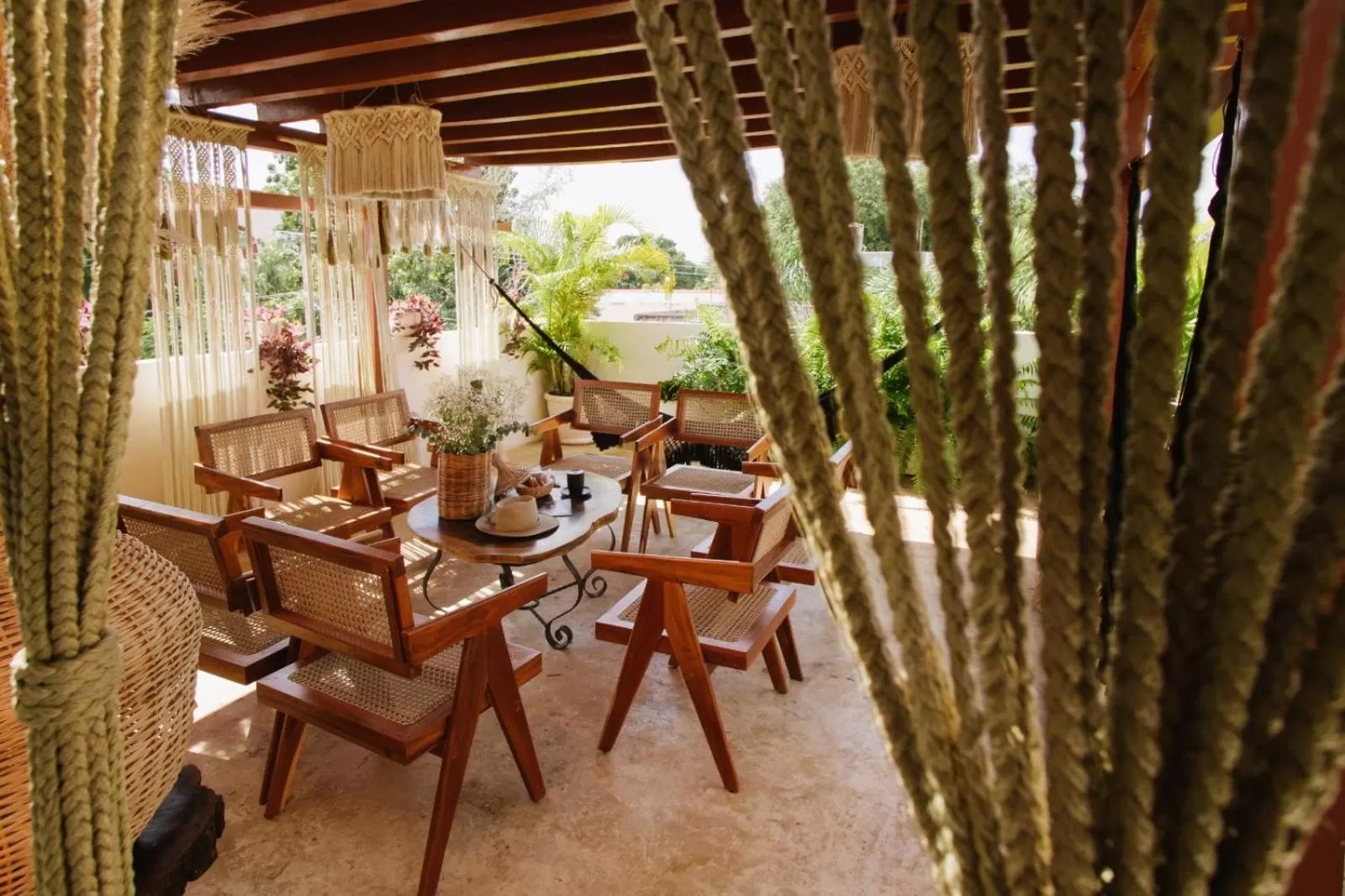 Patio in Le Muuch Hotel Boutique