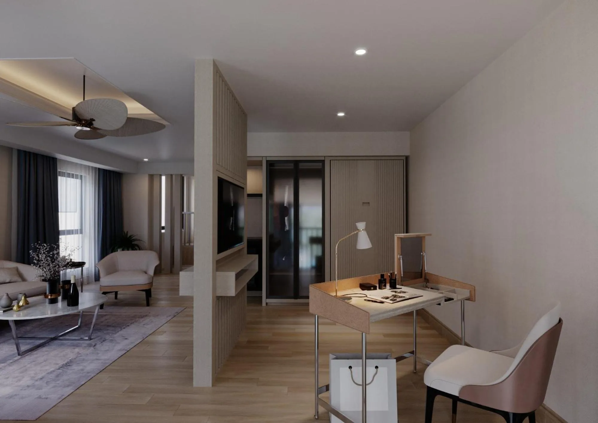 Seating area in Susesi Luxury Resort