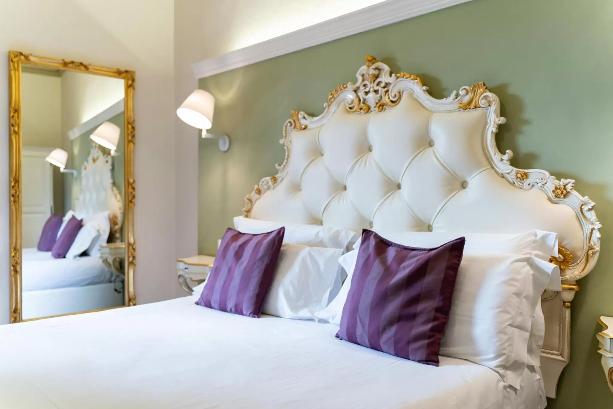 Bed in Art Hotel Villa Agape - Place of Charme