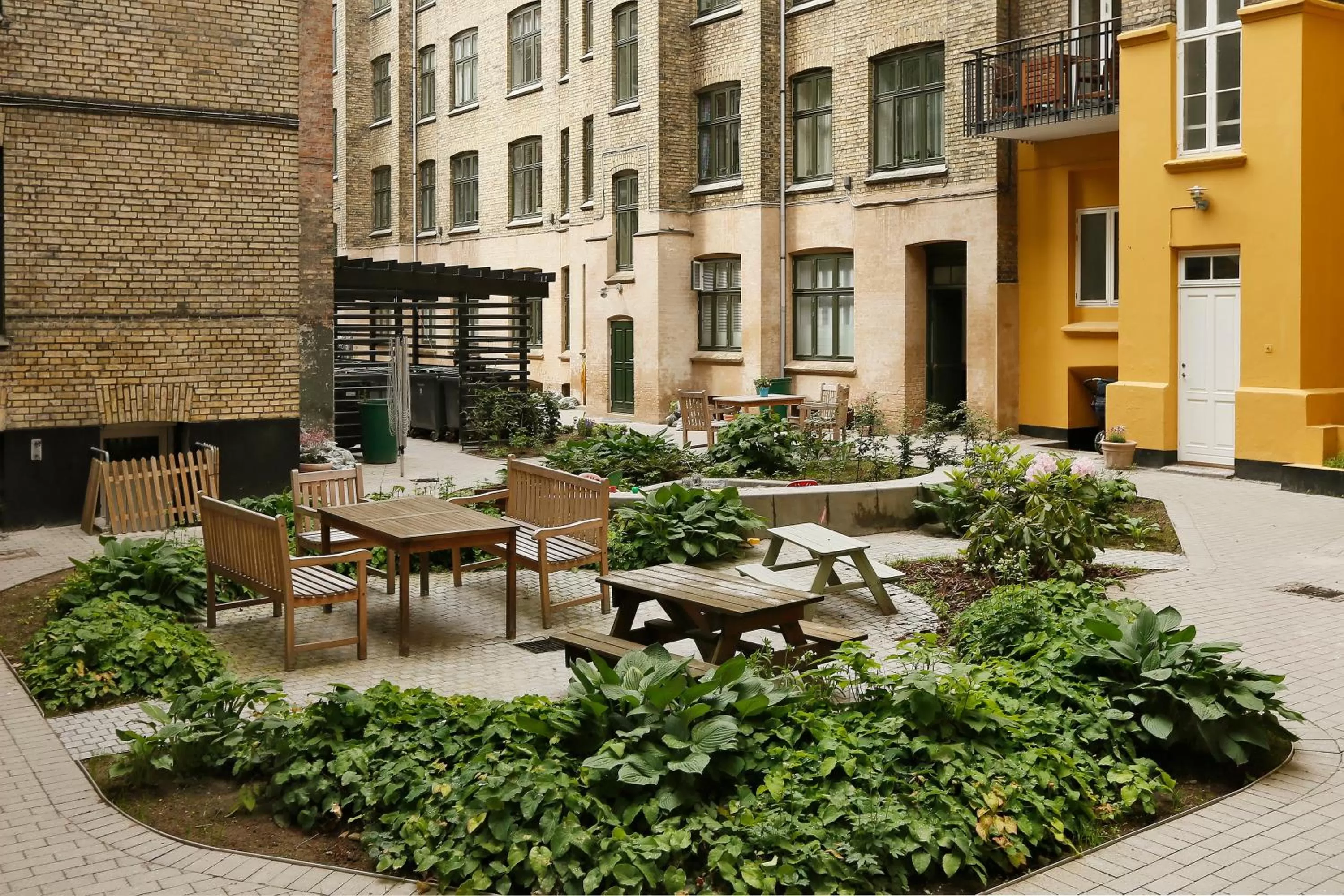 Garden view in Hotel 9 små hjem