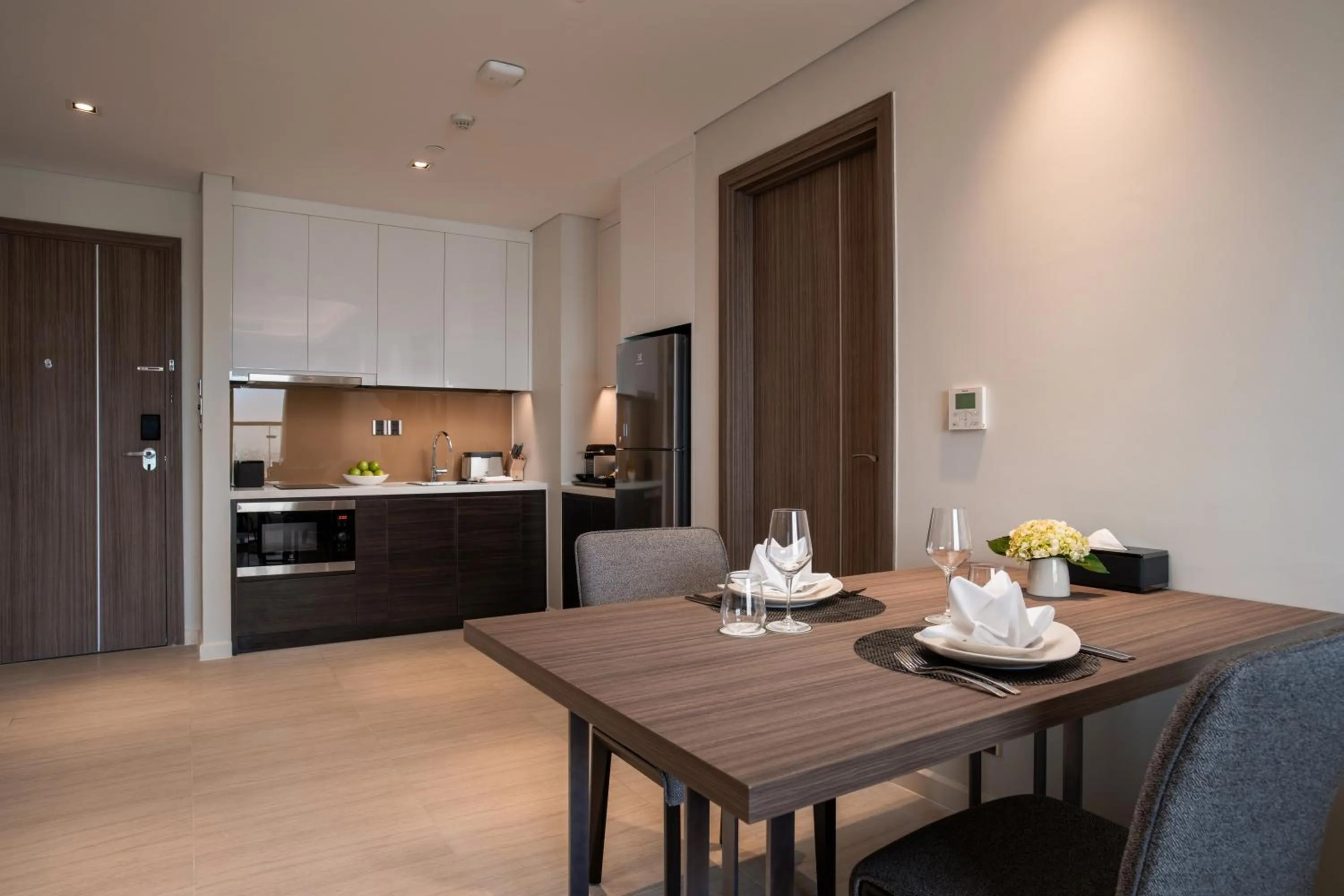 Kitchen or kitchenette in Oakwood Residence Hanoi