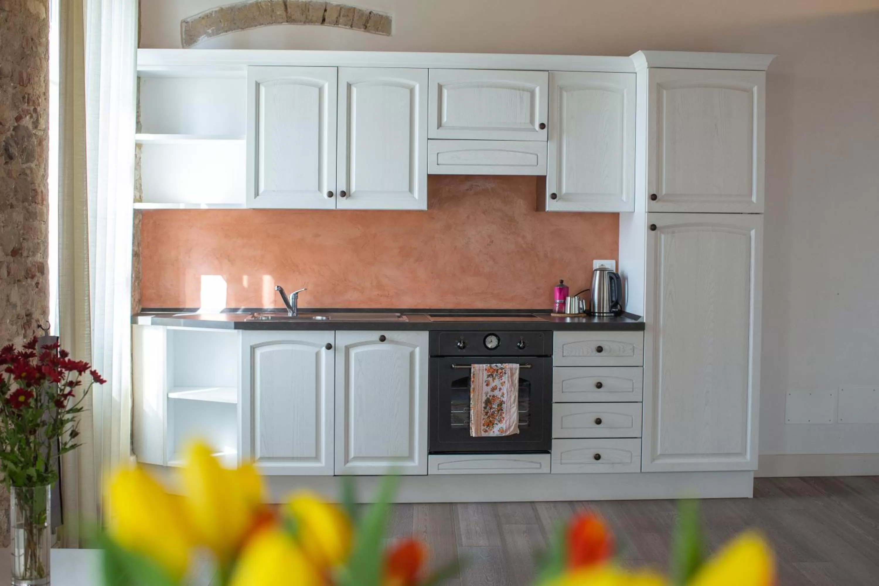 Kitchen or kitchenette in Residence Corte San Carlo